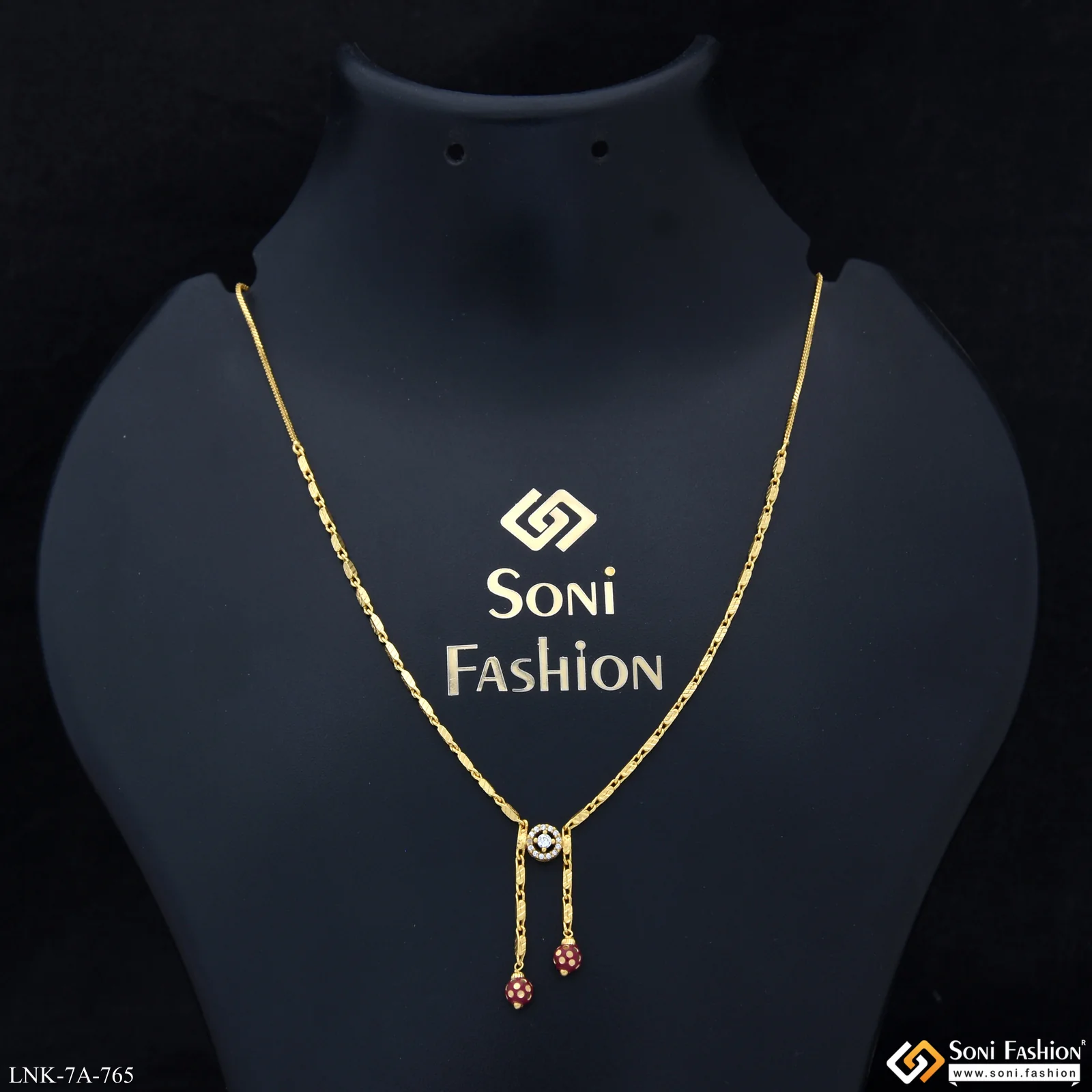 Decorative Design Gold Plated Necklace for Ladies - Style A765