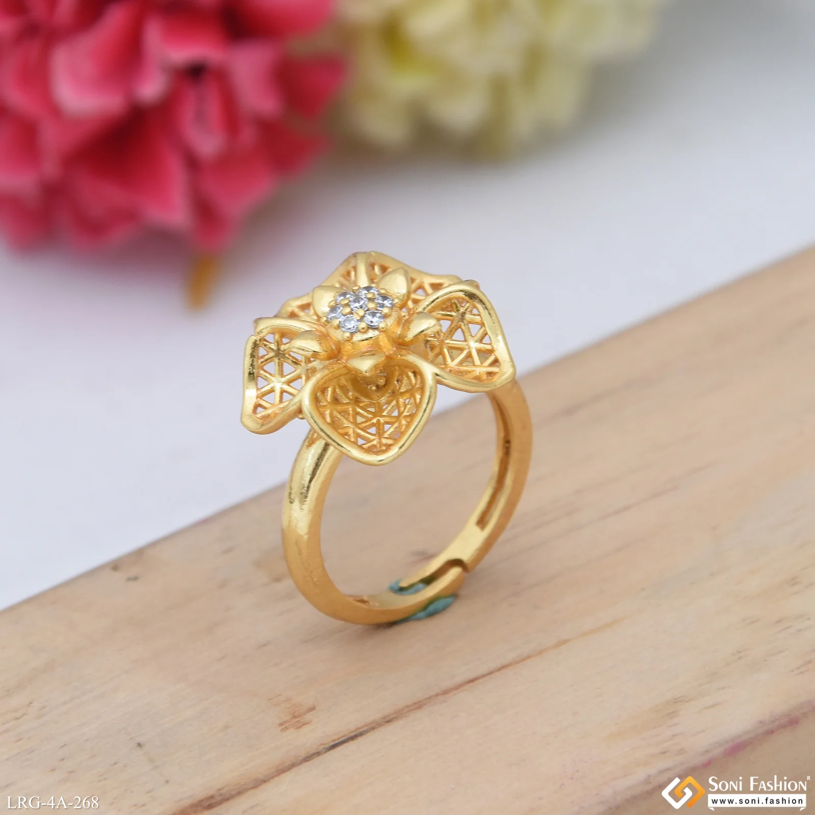 Decorative Design Gold Plated Ring for Ladies - Style A268 - Image 2