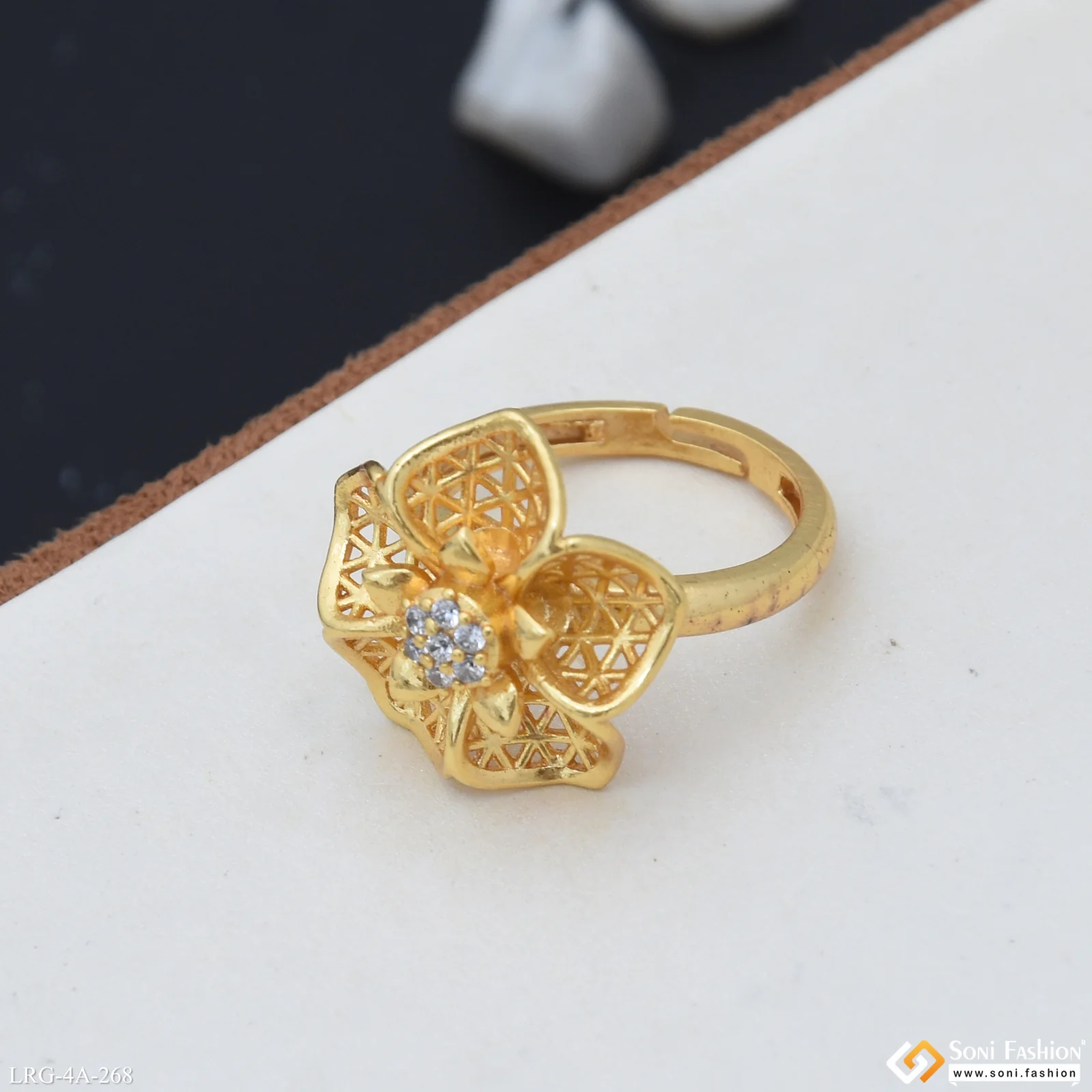 Decorative Design Gold Plated Ring for Ladies - Style A268 - Image 3