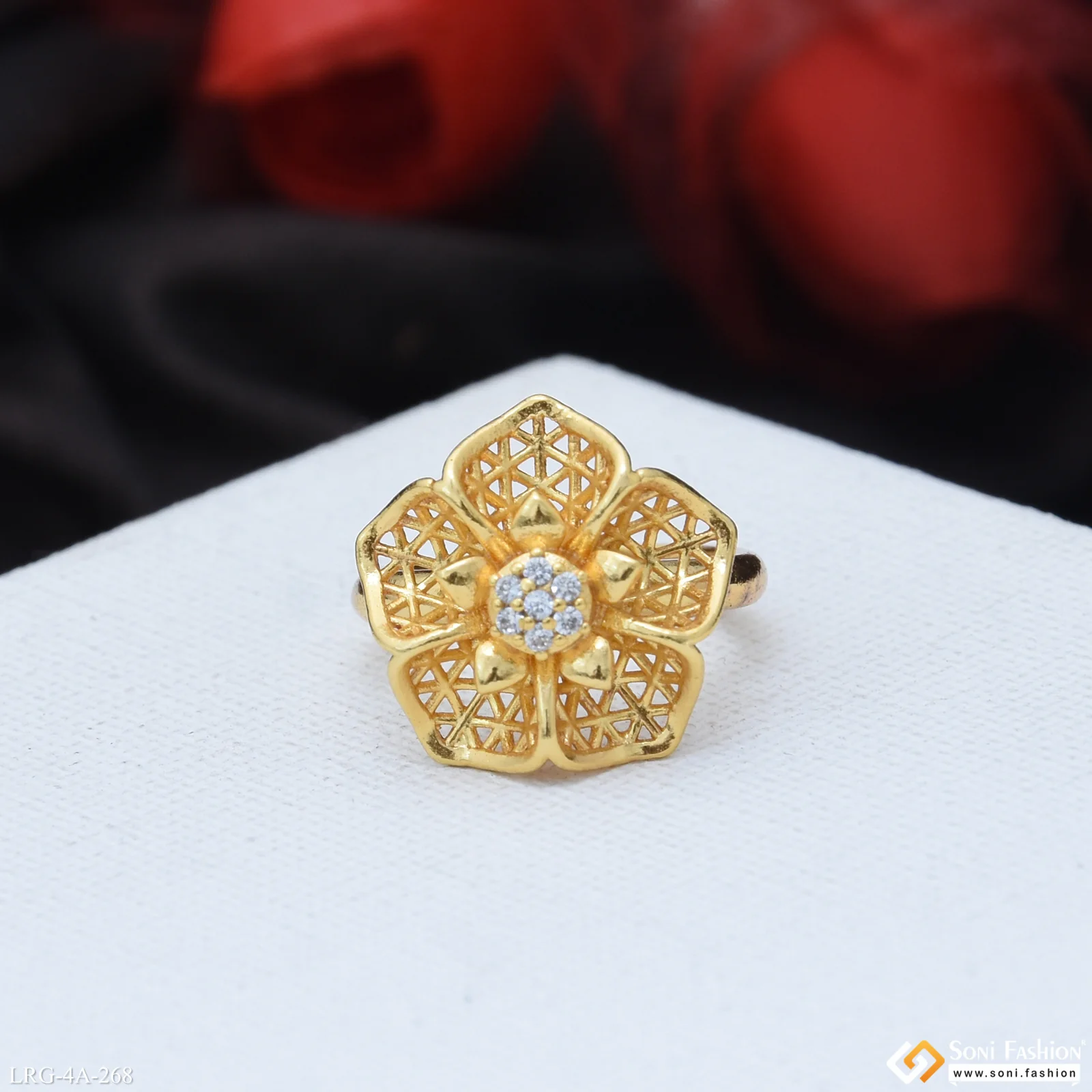 Decorative Design Gold Plated Ring for Ladies - Style A268 - Image 4
