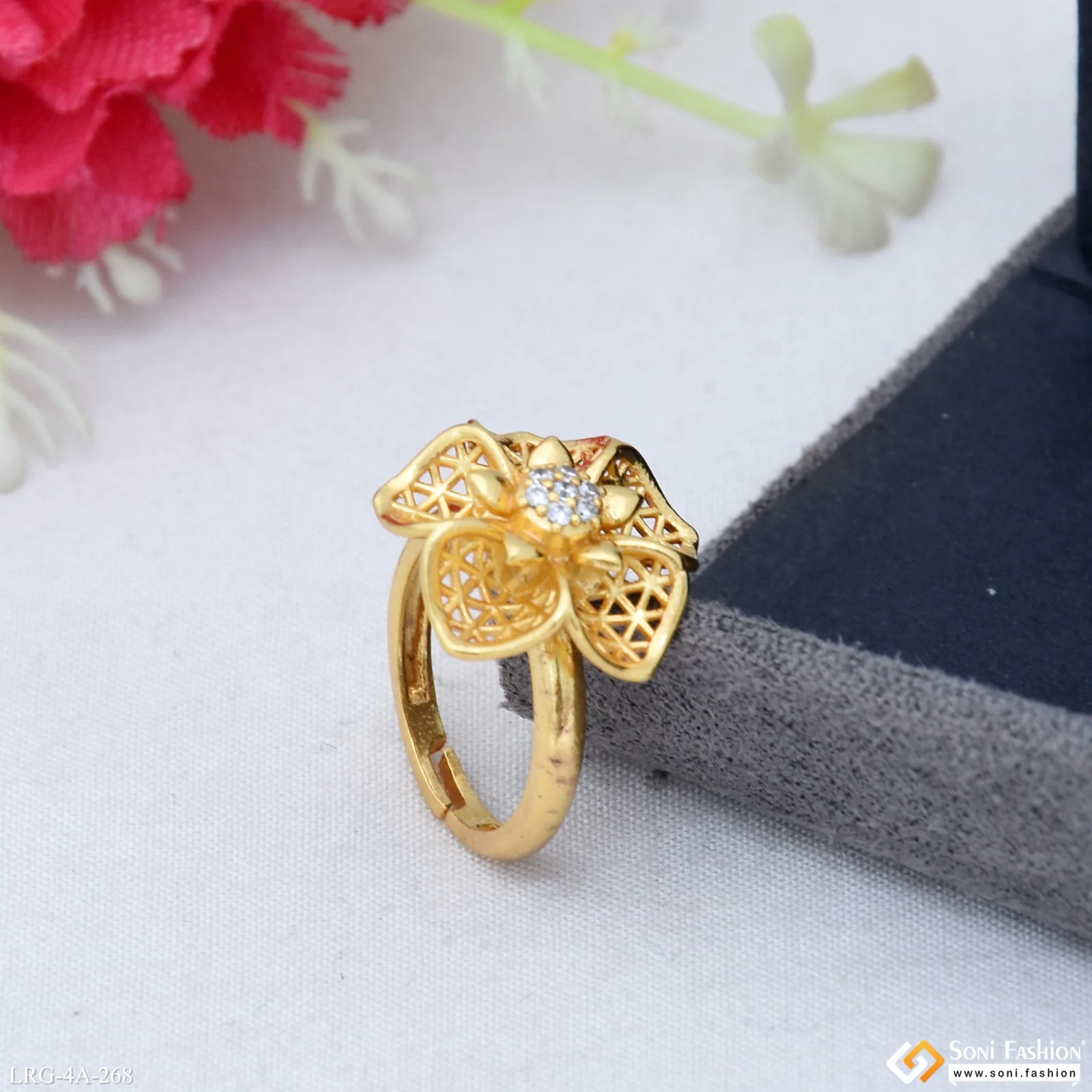 Decorative Design Gold Plated Ring for Ladies - Style A268 - Image 5
