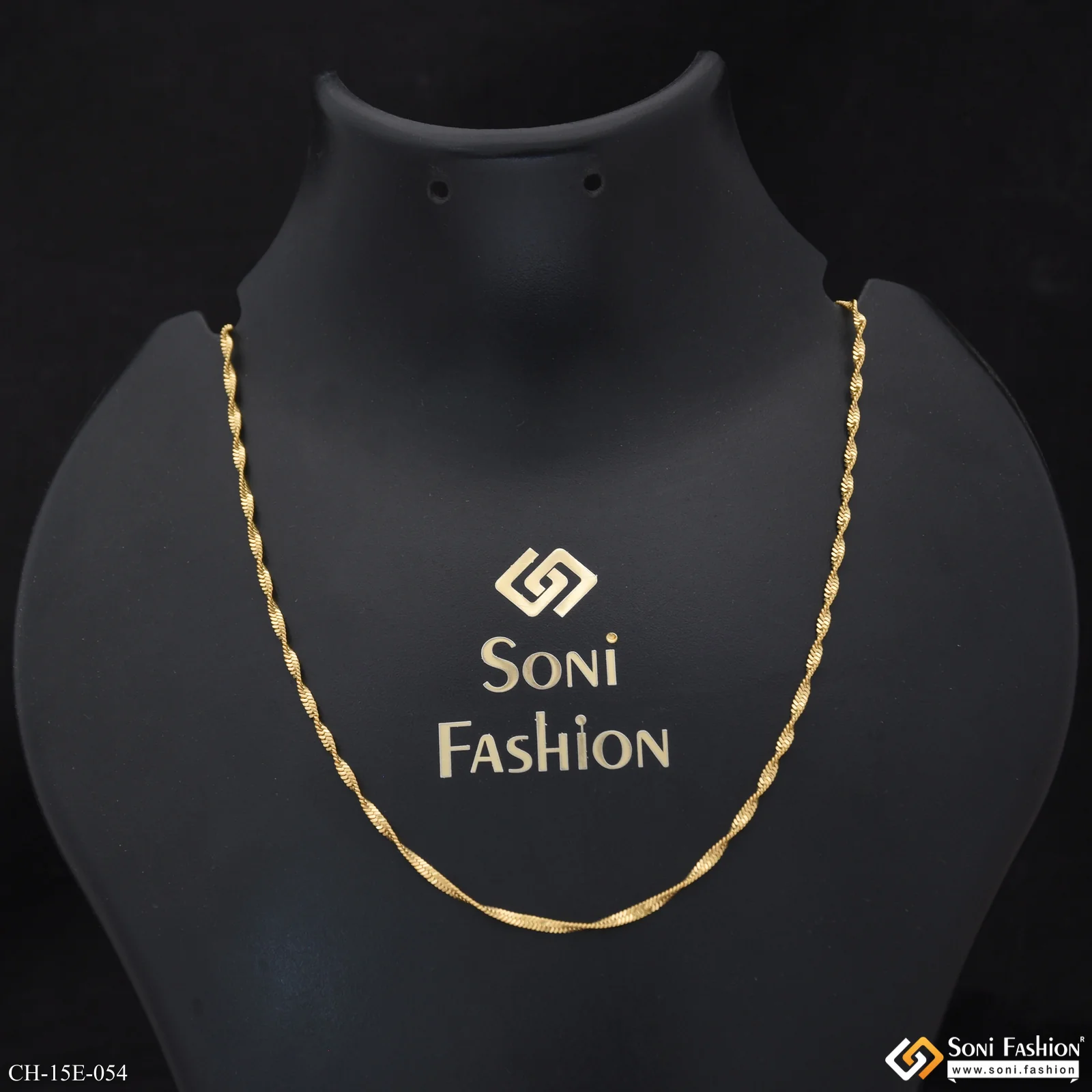Delicate Design 18k Gold Plated Twisted Chain for Men - Style E054 - Image 5