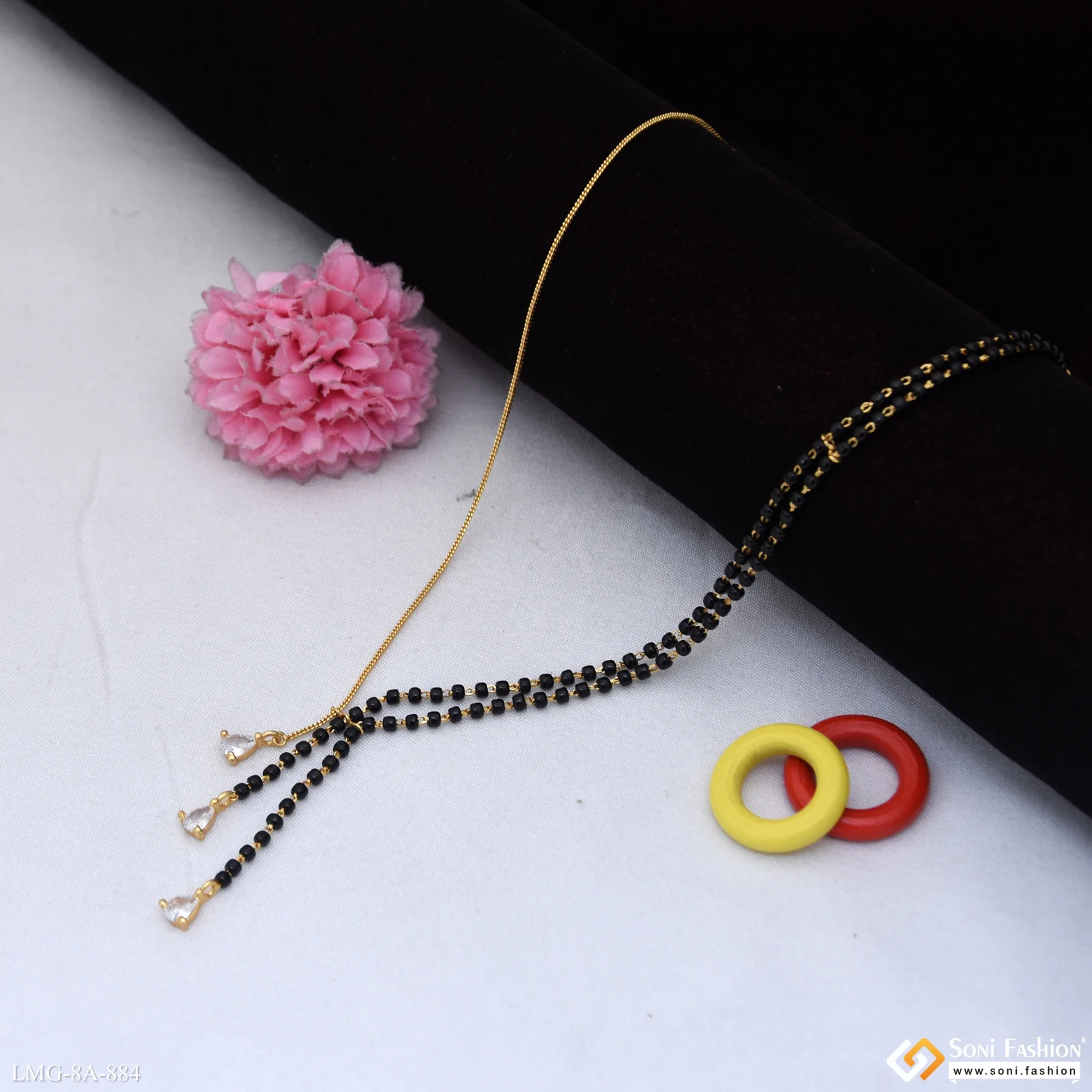 Designer Gold Plated Mangalsutra for Women - Style A884 - Image 3