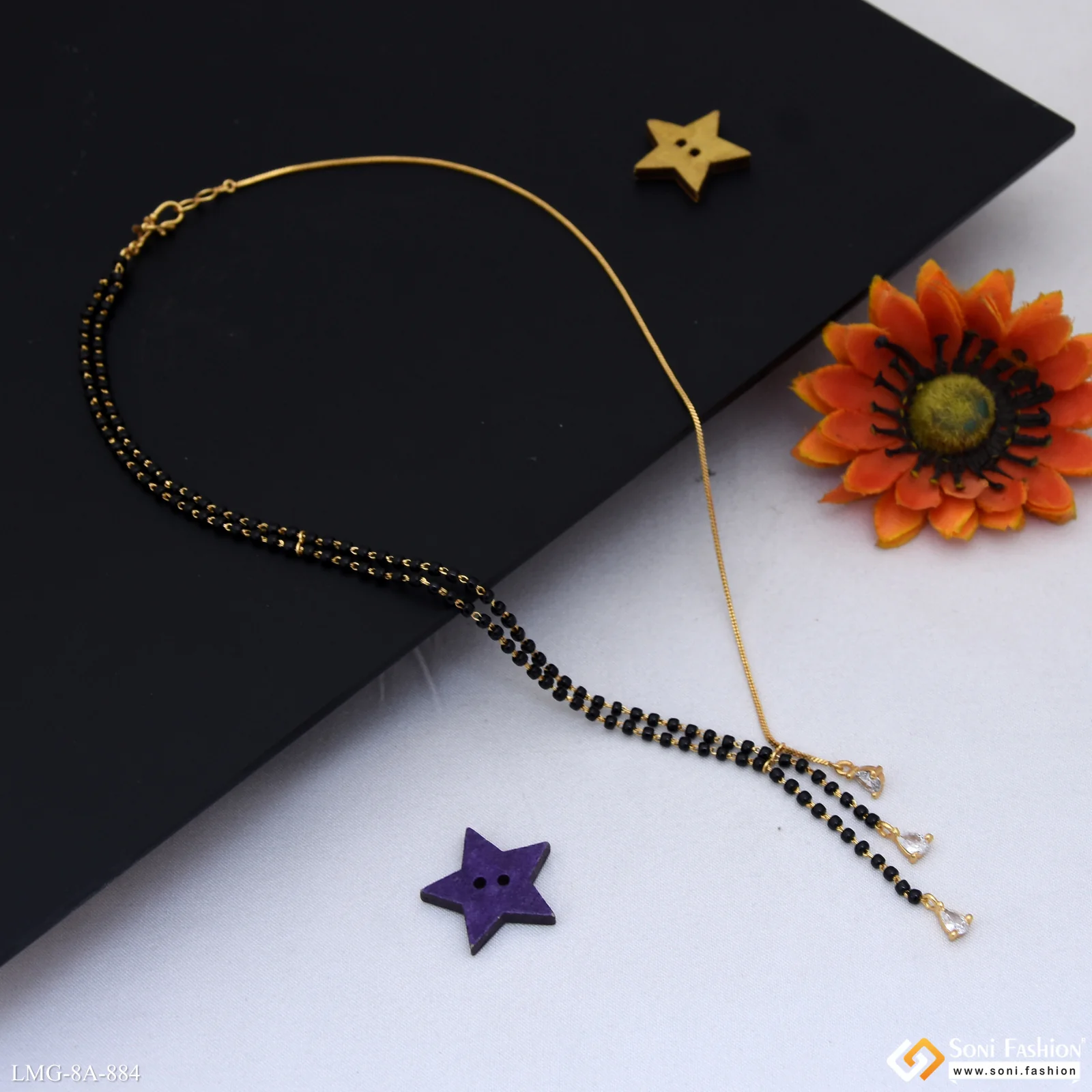 Designer Gold Plated Mangalsutra for Women - Style A884 - Image 4