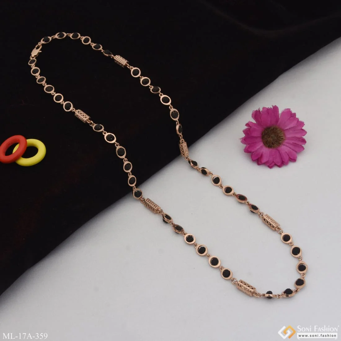 Excellent Design Amazing Design Rose Gold Color Rudraksha Mala For Men - Style A359 - Image 4