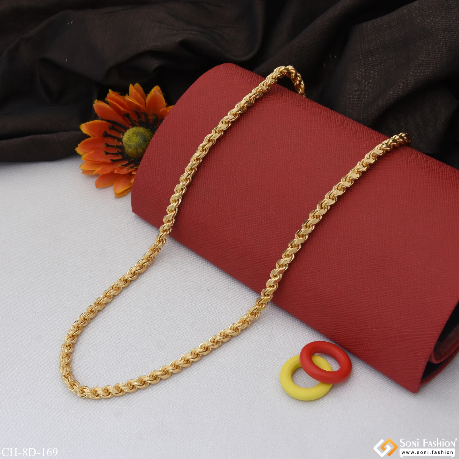Excellent Design Fancy Design High-Quality Gold Plated Chain for Men - Style D169 - Image 3
