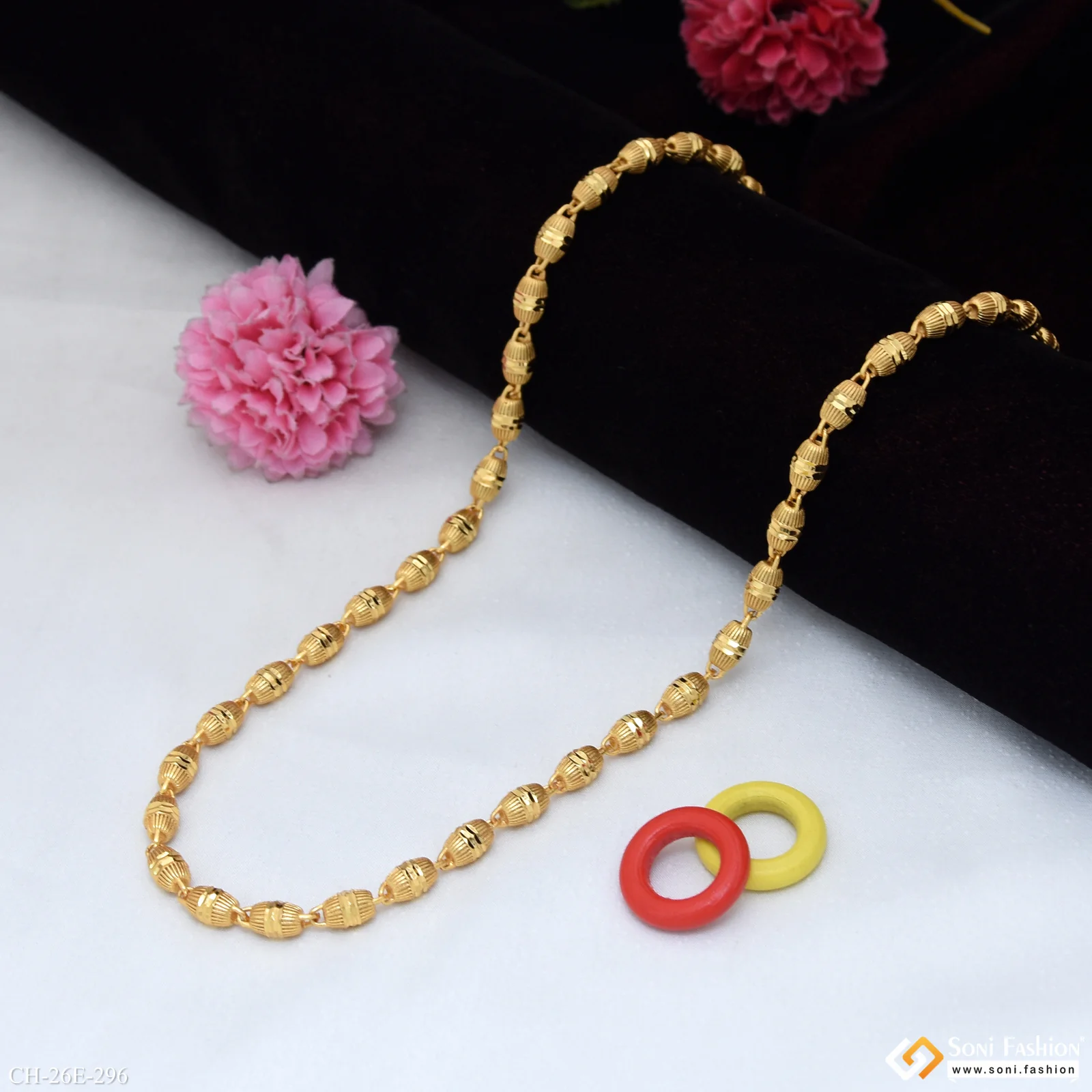 Excellent Design Gold Plated Chain for Men - Style E296 - Image 3