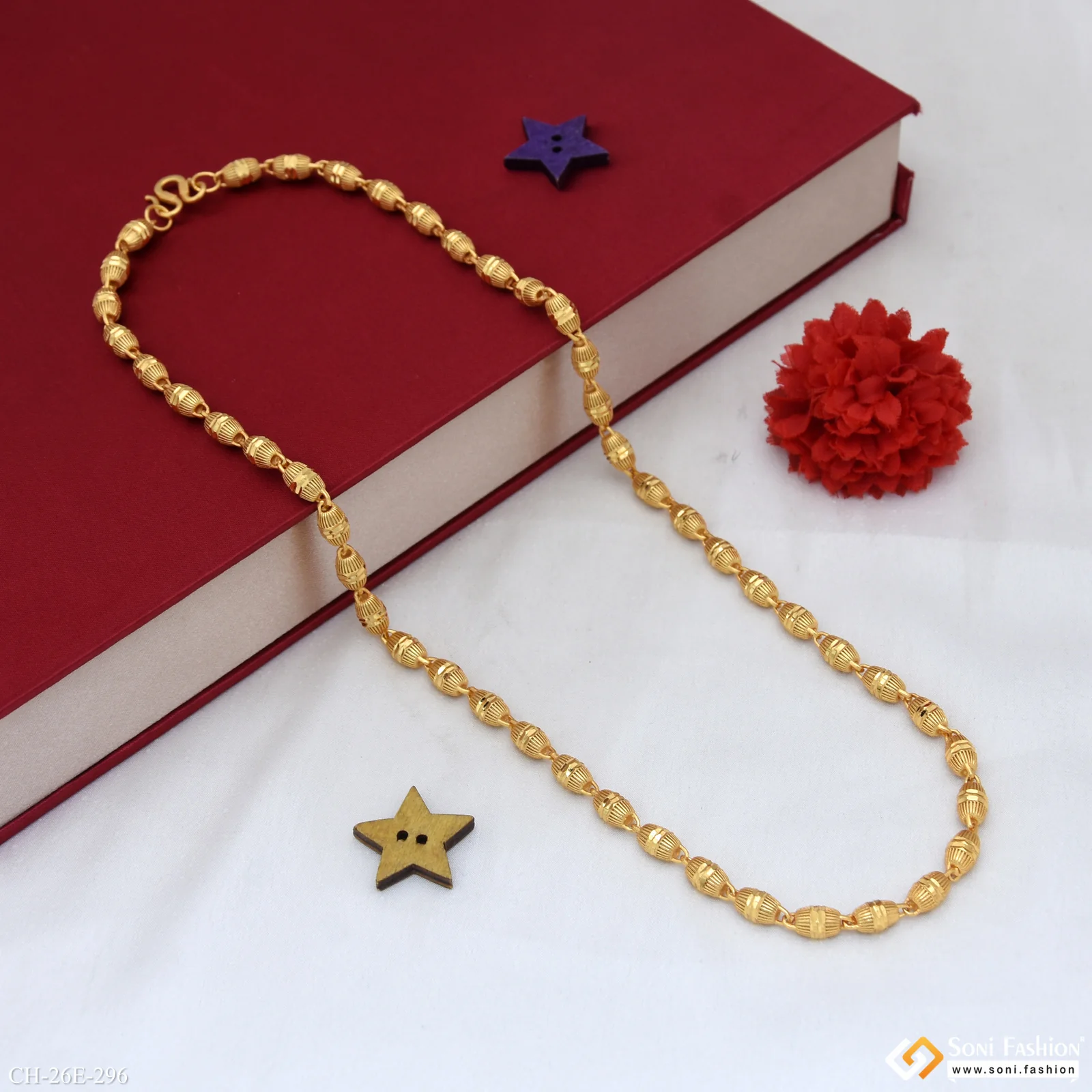 Excellent Design Gold Plated Chain for Men - Style E296 - Image 4