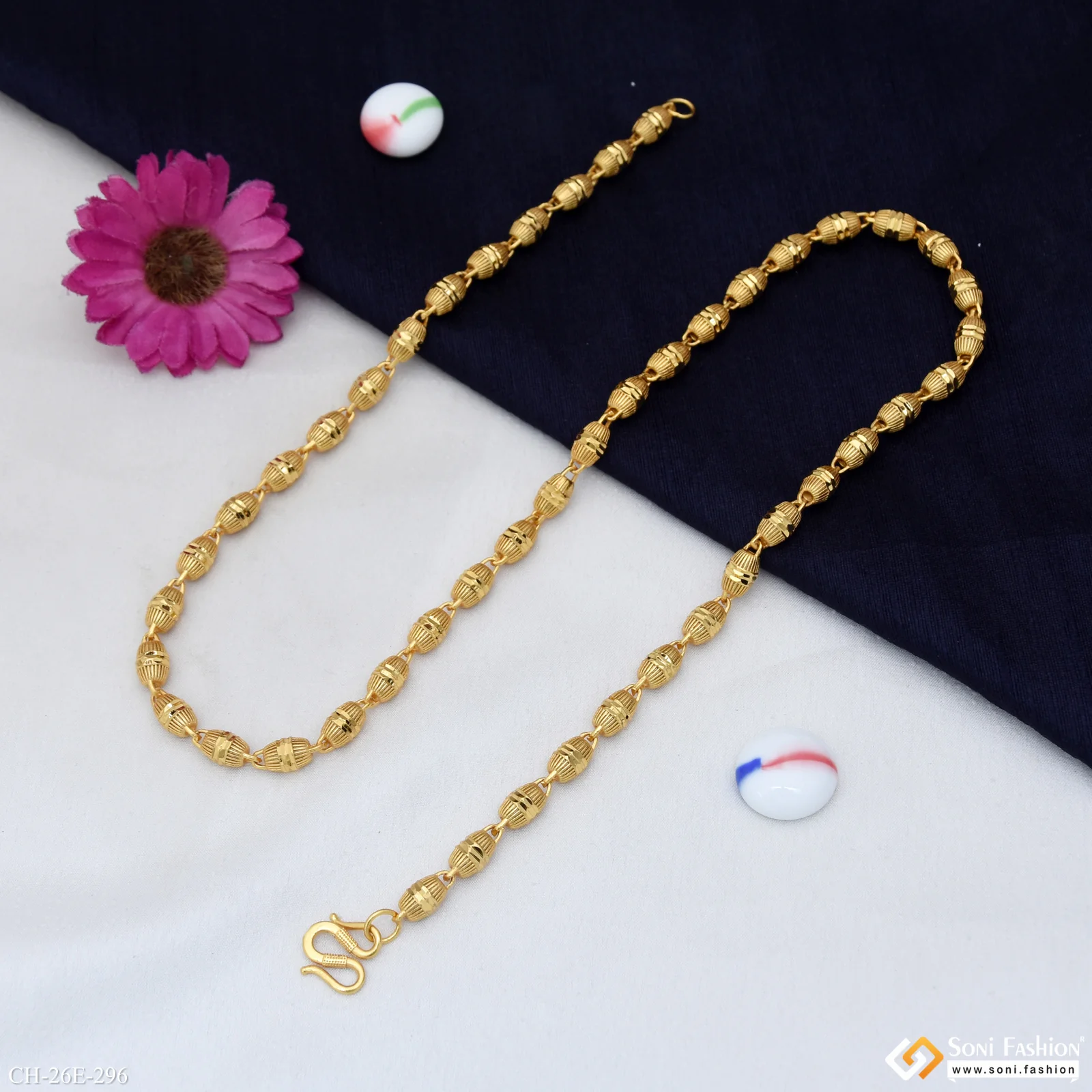Excellent Design Gold Plated Chain for Men - Style E296 - Image 5