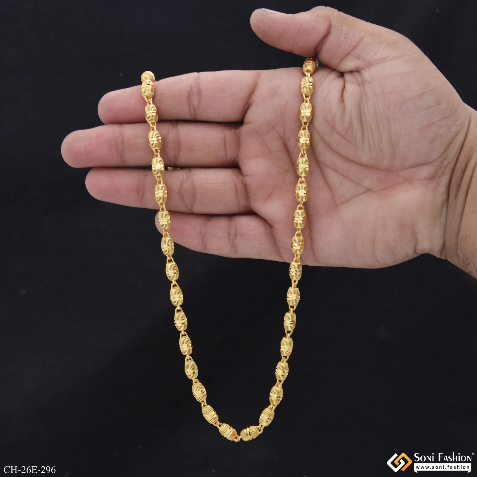 Excellent Design Gold Plated Chain for Men - Style E296 - Image 6