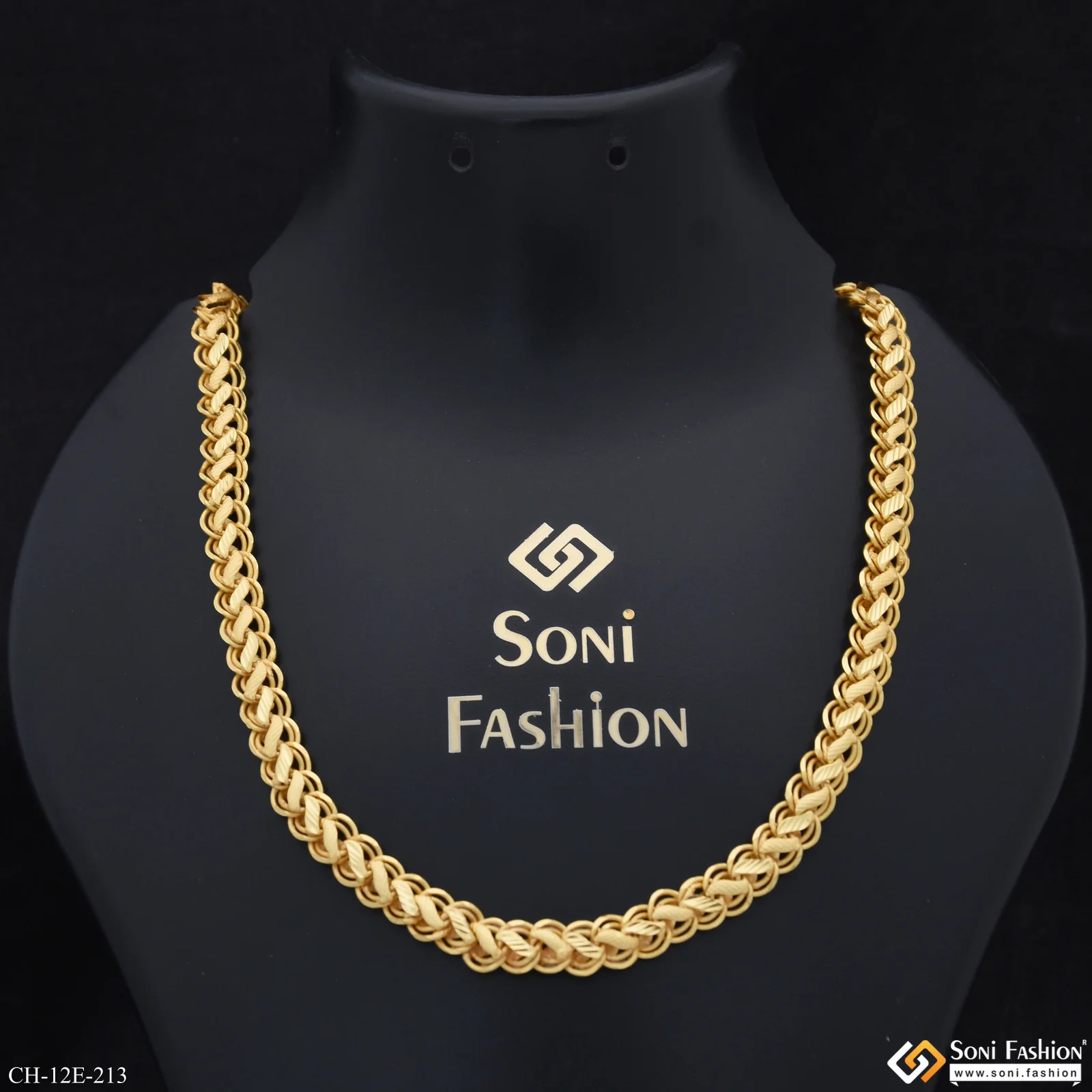 Excellent Design Gold Plated Kohli Chain for Men - Style E213 - Image 2