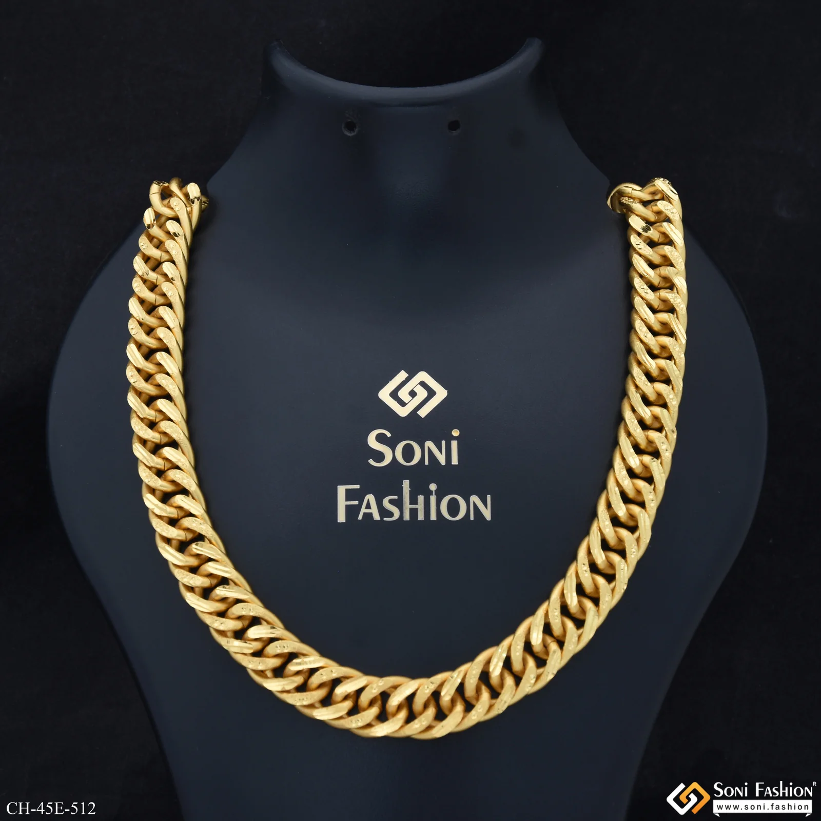 Excellent Design Gold Plated Link Chain for Men - Style E512