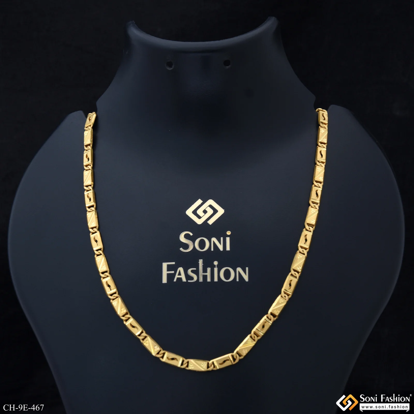 Excellent Design Gold Plated Nawabi Chain for Men - Style E467