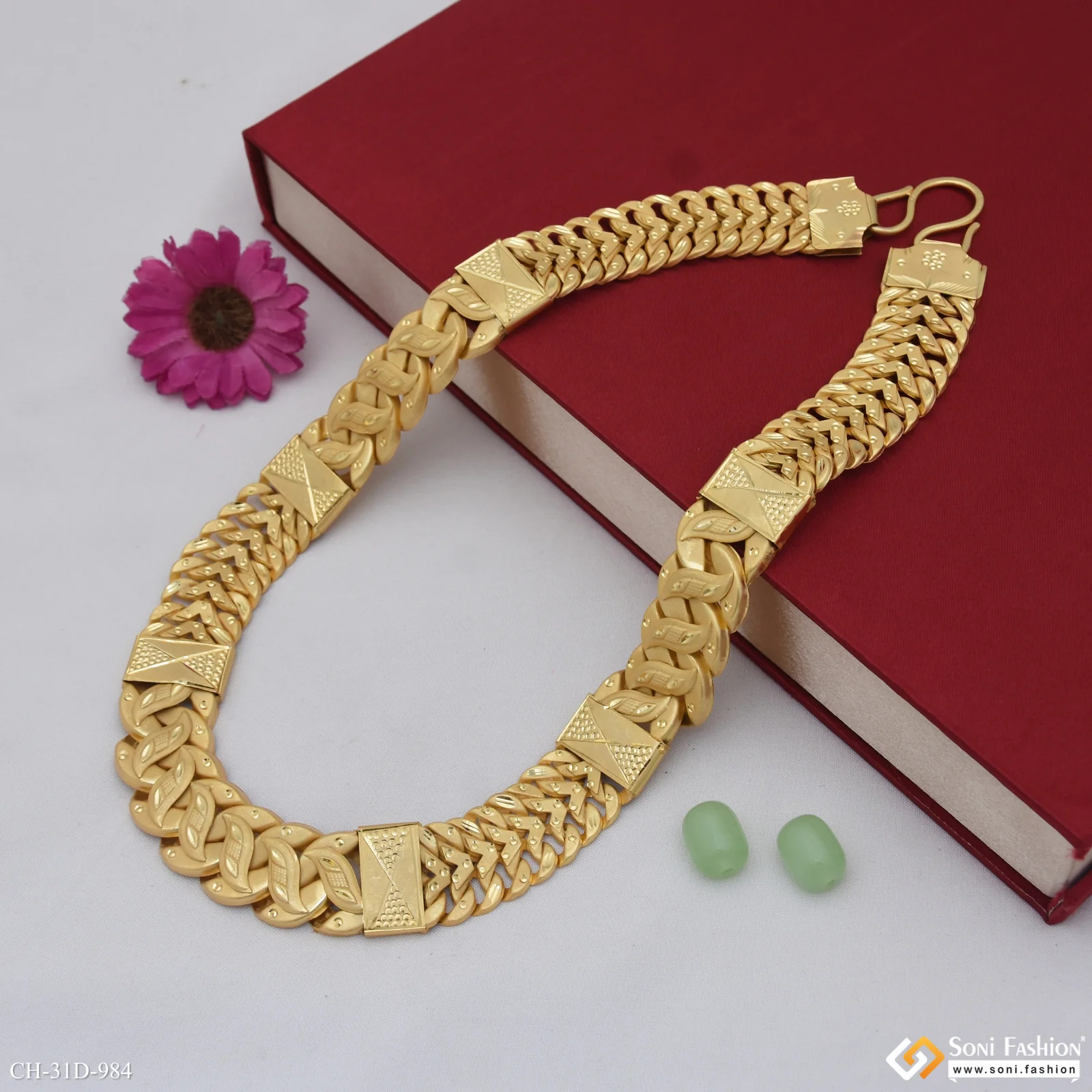 Excellent Design Gold Plated Pokal Chain for Men - Style D984 - Image 5