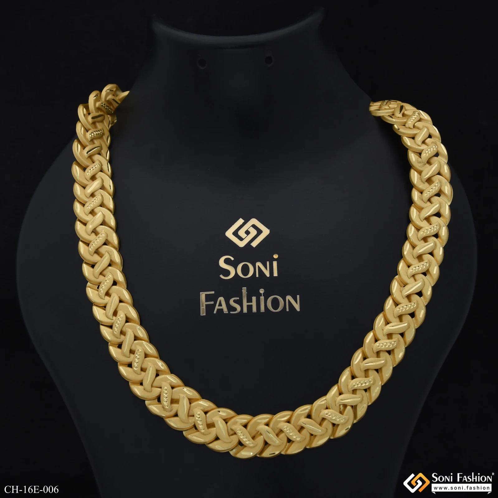 Excellent Design Gold Plated Pokal Chain for Men - Style E006 - Image 2
