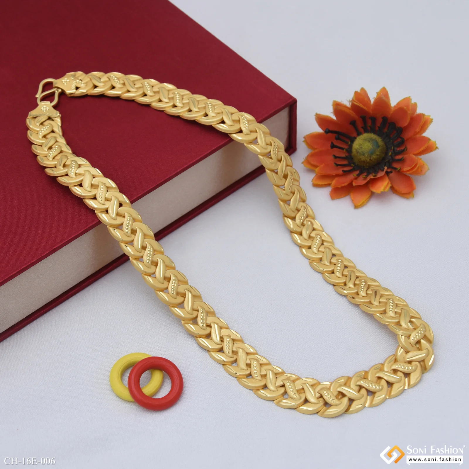 Excellent Design Gold Plated Pokal Chain for Men - Style E006 - Image 6