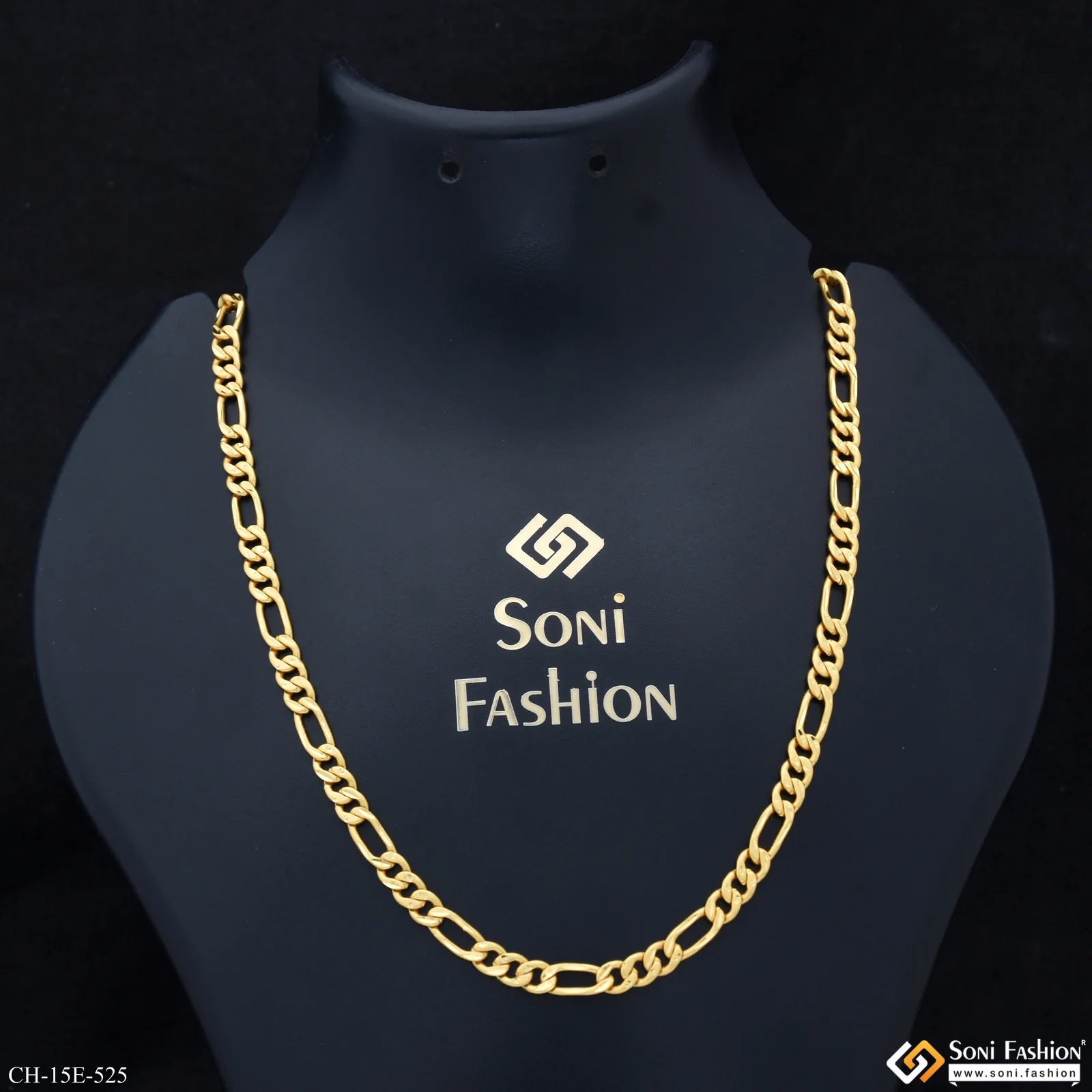 Excellent Design Gold Plated Sachin Chain for Men - Style E525