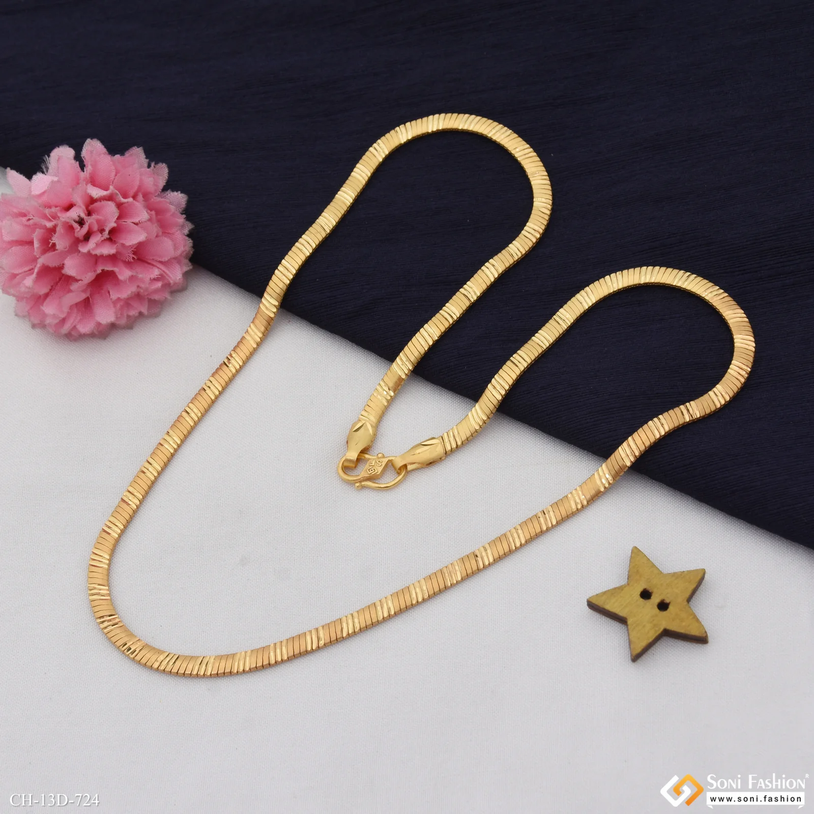 Exceptional Design Gold Plated Snake Chain for Men - Style D724 - Image 5