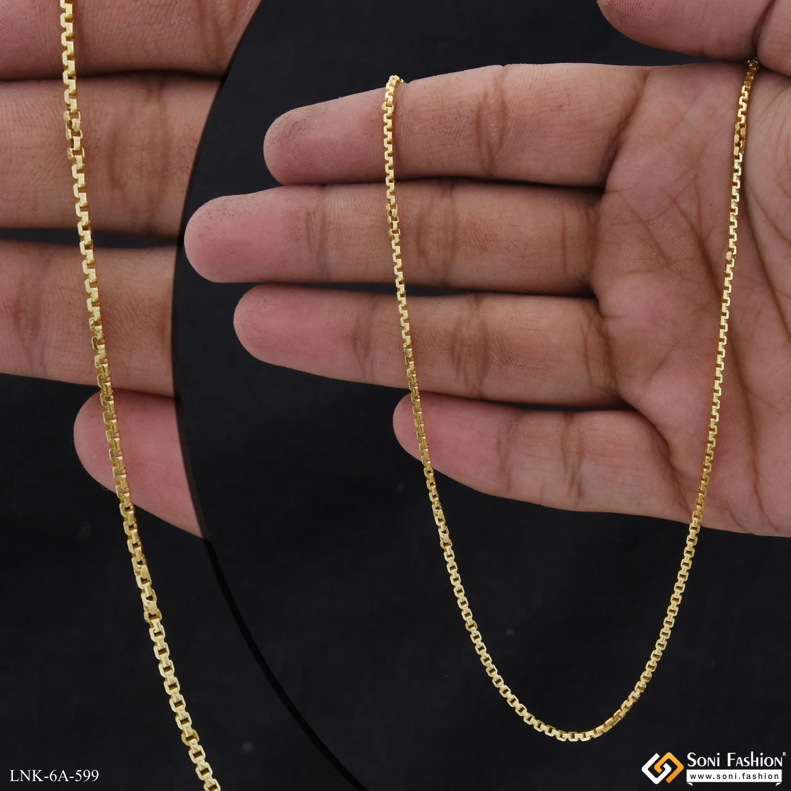 Exclusive Design Gold Plated Chain for Ladies - Style A599 - Image 3