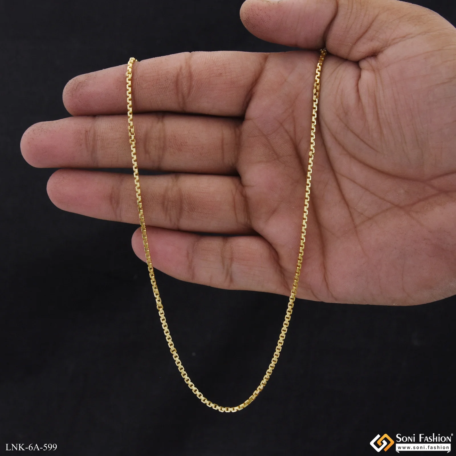 Exclusive Design Gold Plated Chain for Ladies - Style A599 - Image 4