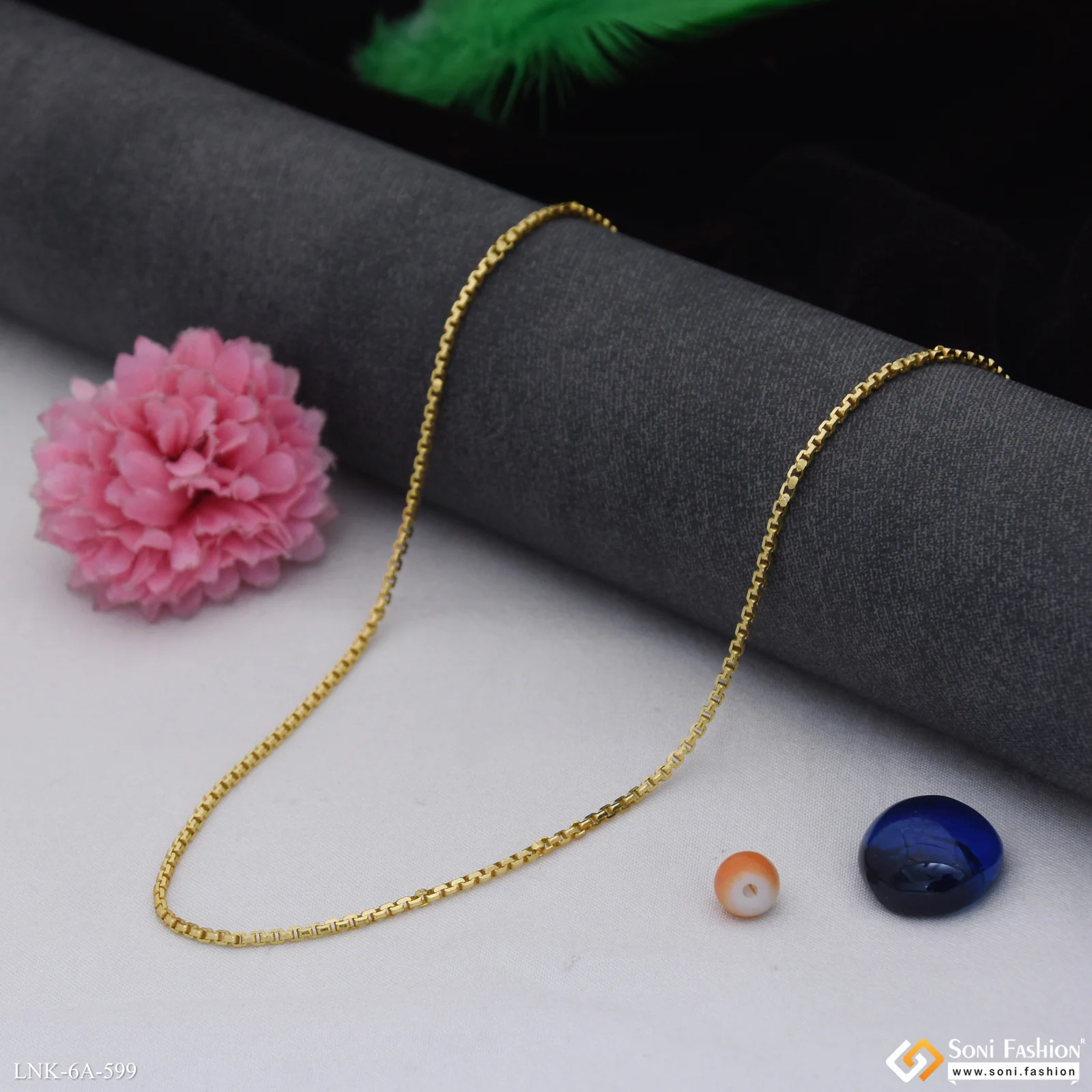 Exclusive Design Gold Plated Chain for Ladies - Style A599 - Image 5