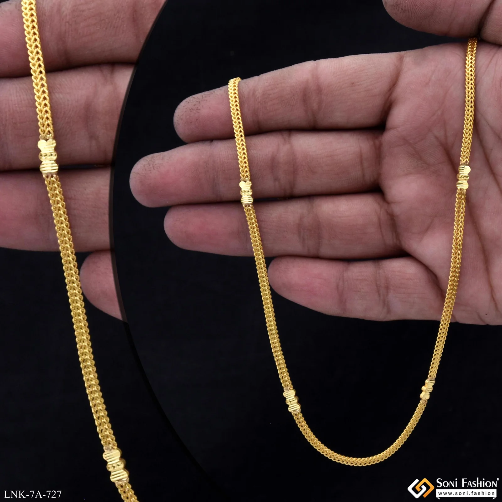 Exclusive Design Gold Plated Chain for Ladies - Style A727 - Image 2