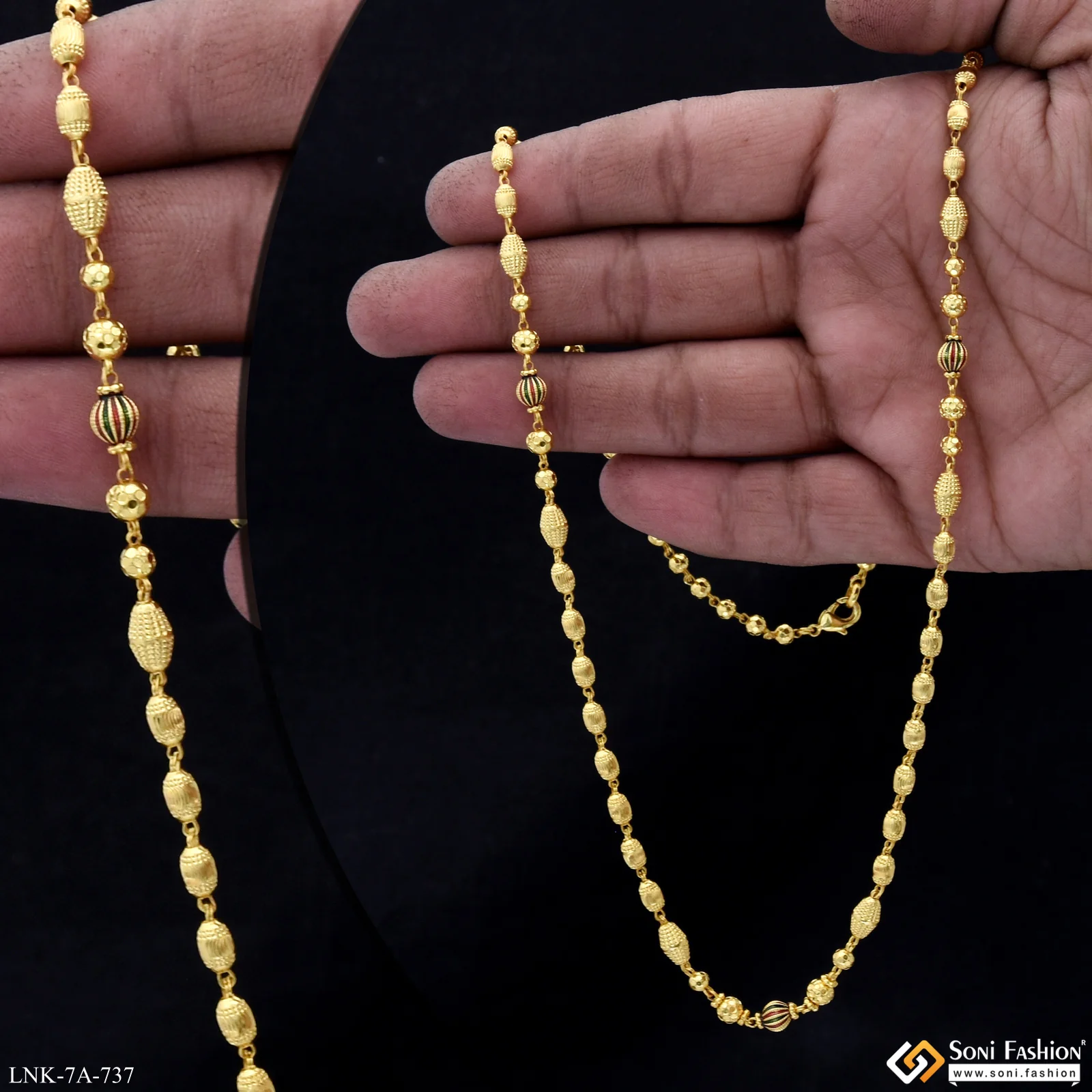 Exclusive Design Gold Plated Mala for Women - Style A737 - Image 2