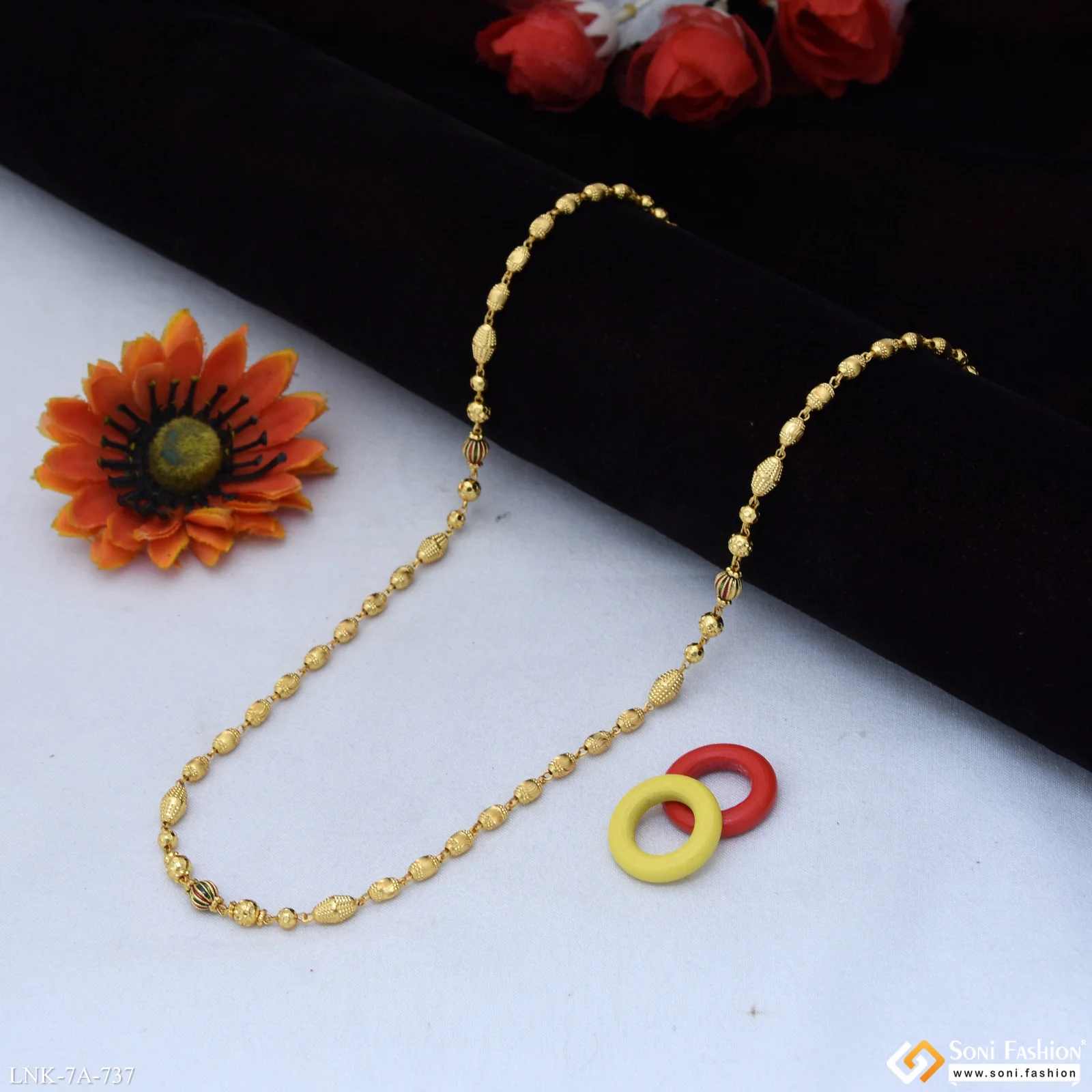 Exclusive Design Gold Plated Mala for Women - Style A737 - Image 3
