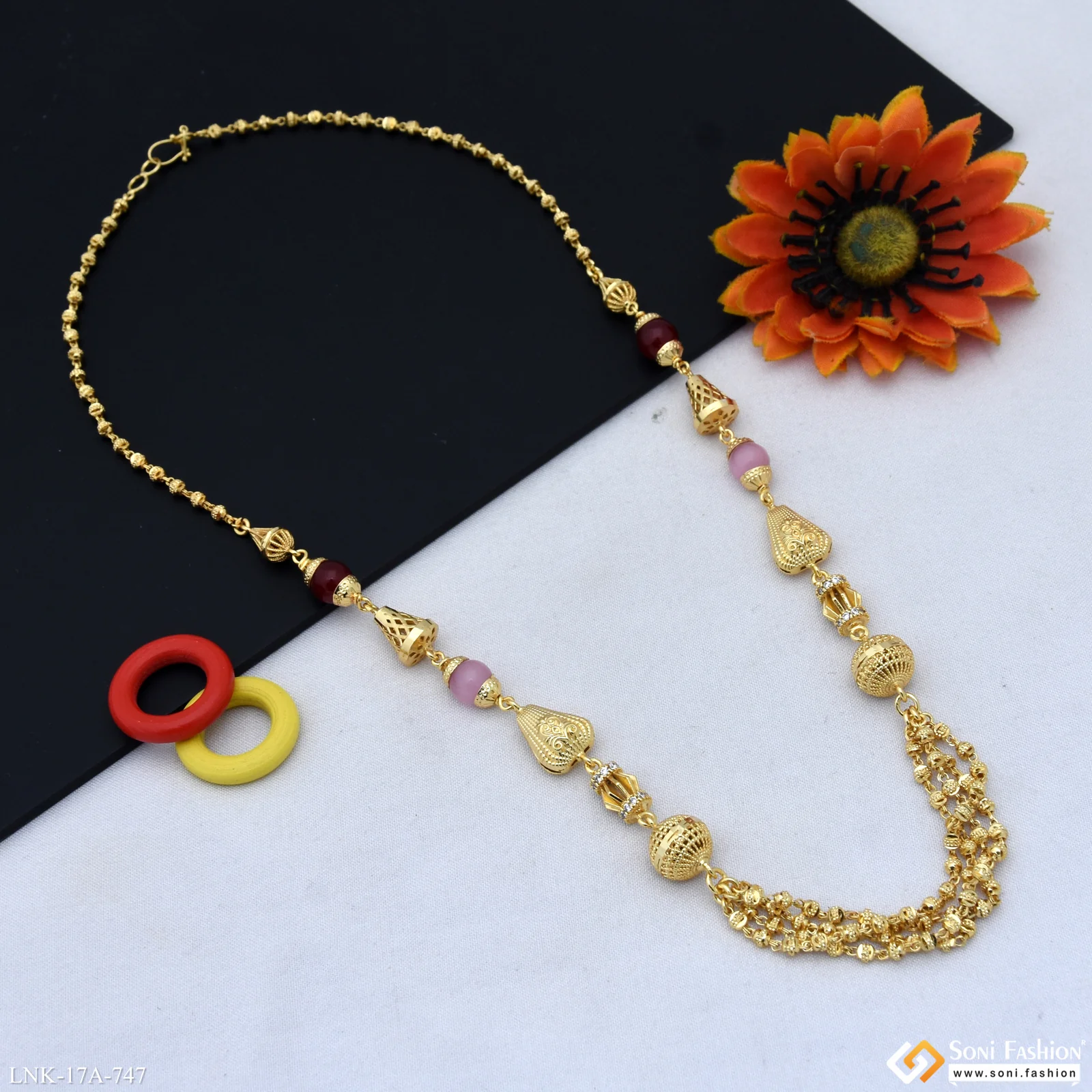 Exclusive Design Gold Plated Mala for Women - Style A747 - Image 4