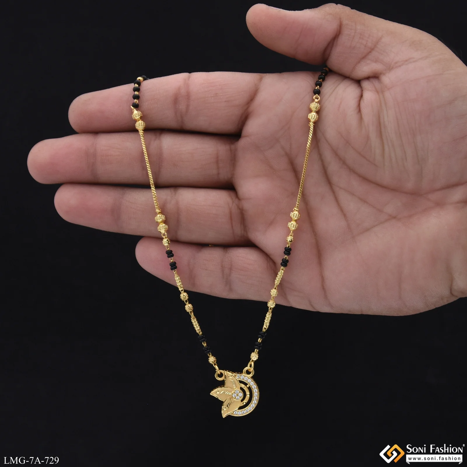 Exclusive Design Gold Plated Mangalsutra for Women - Style A729 - Image 3