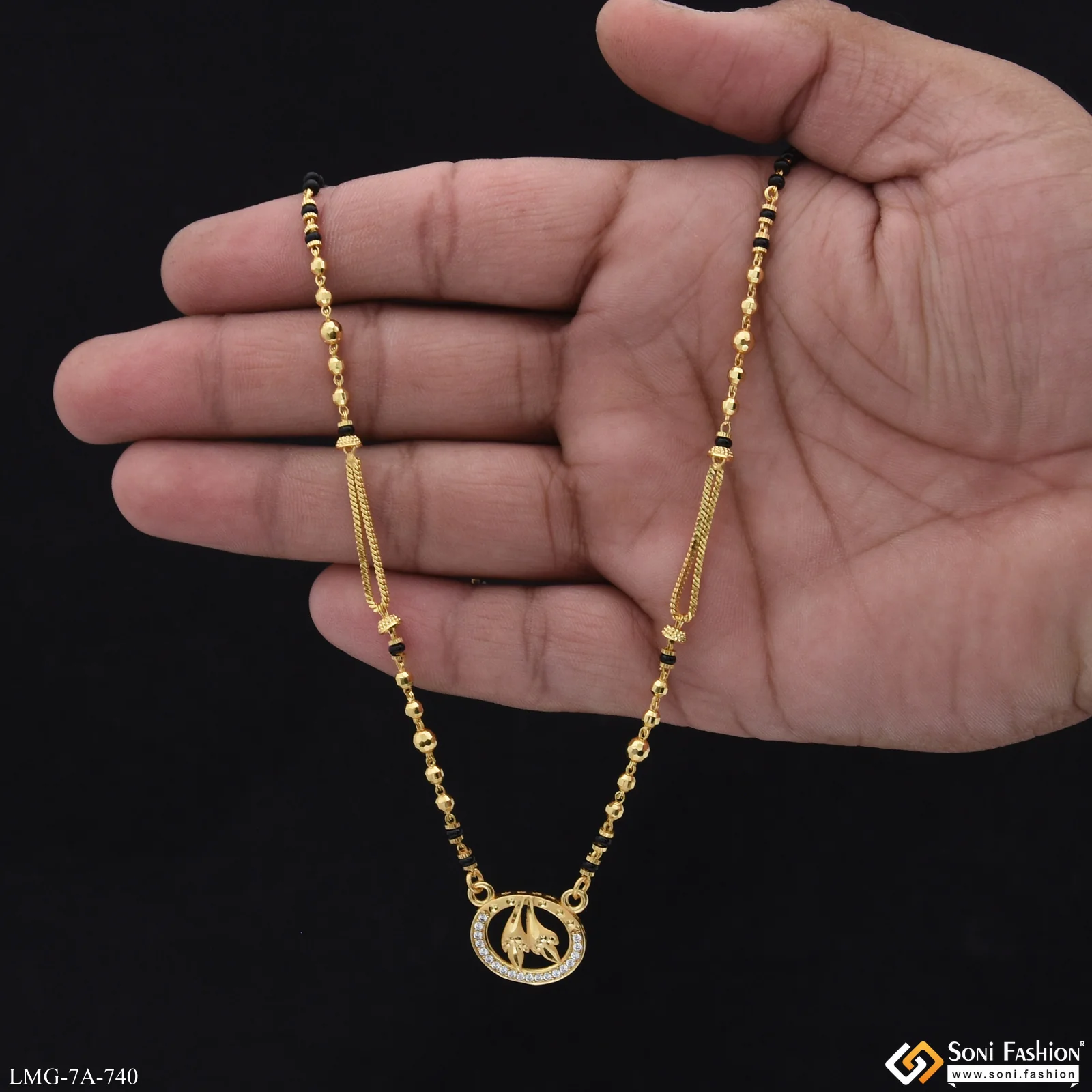 Exclusive Design Gold Plated Mangalsutra for Women - Style A740 - Image 2