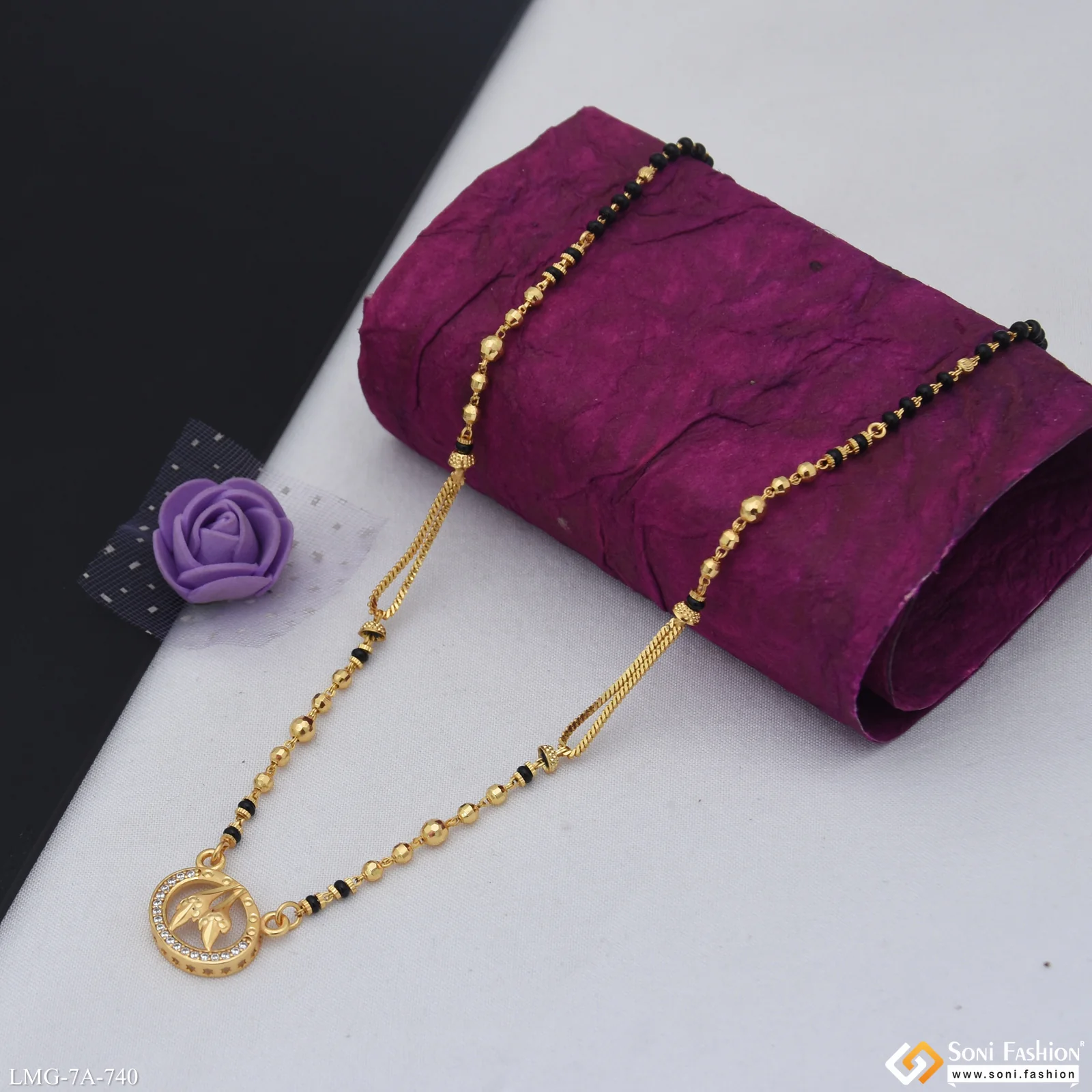 Exclusive Design Gold Plated Mangalsutra for Women - Style A740 - Image 5