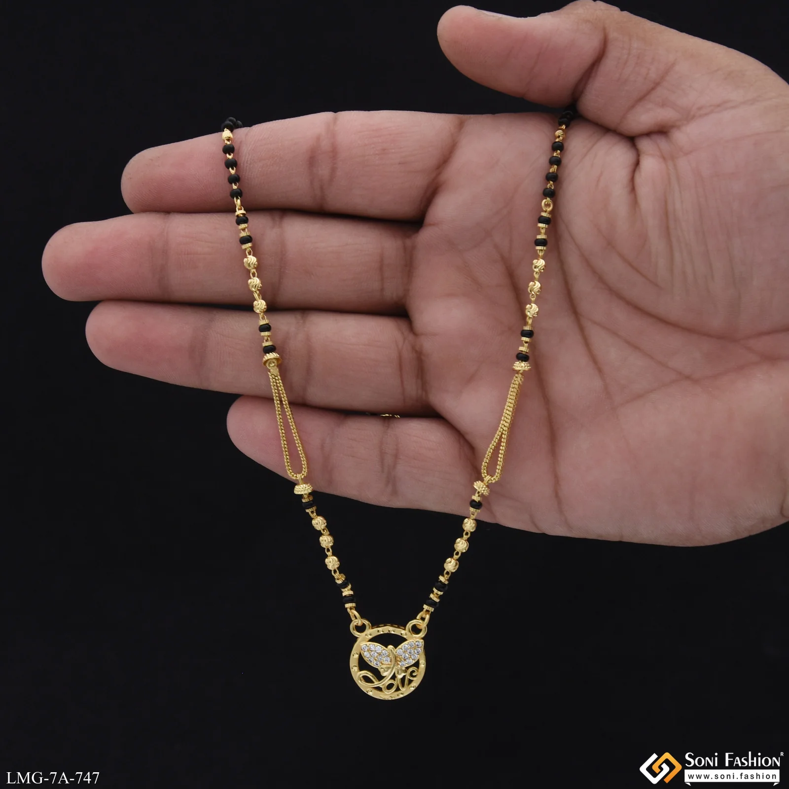 Exclusive Design Gold Plated Mangalsutra for Women - Style A747 - Image 2