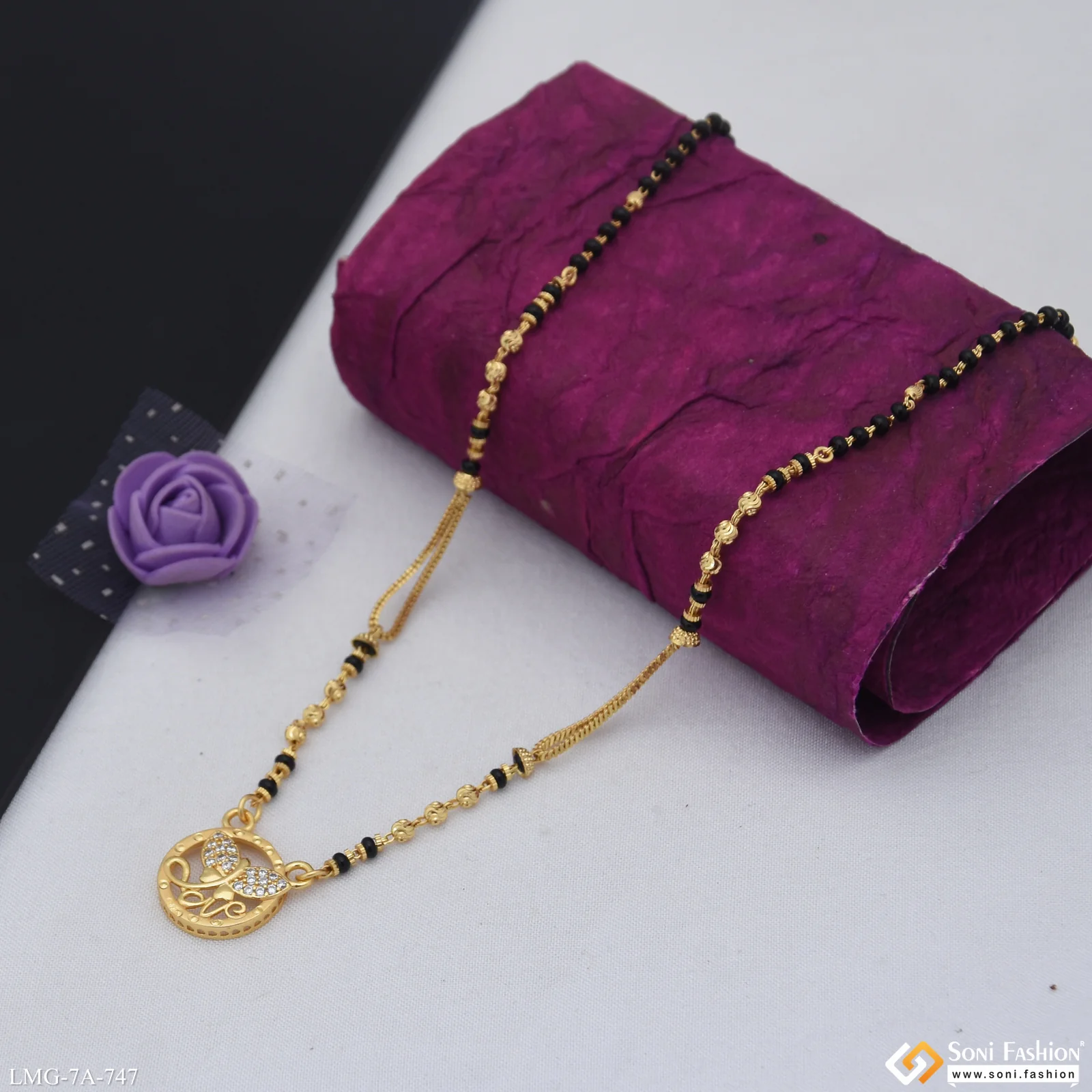 Exclusive Design Gold Plated Mangalsutra for Women - Style A747 - Image 5