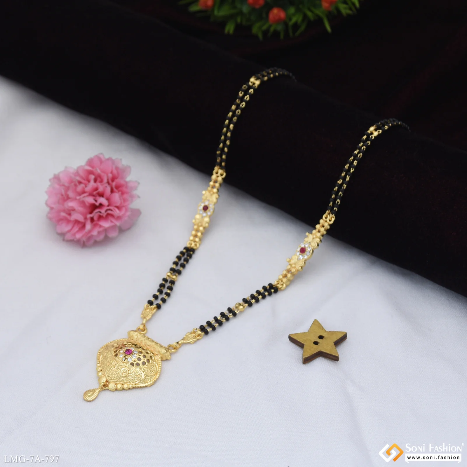 Exclusive Design Gold Plated Mangalsutra for Women - Style A797 - Image 3