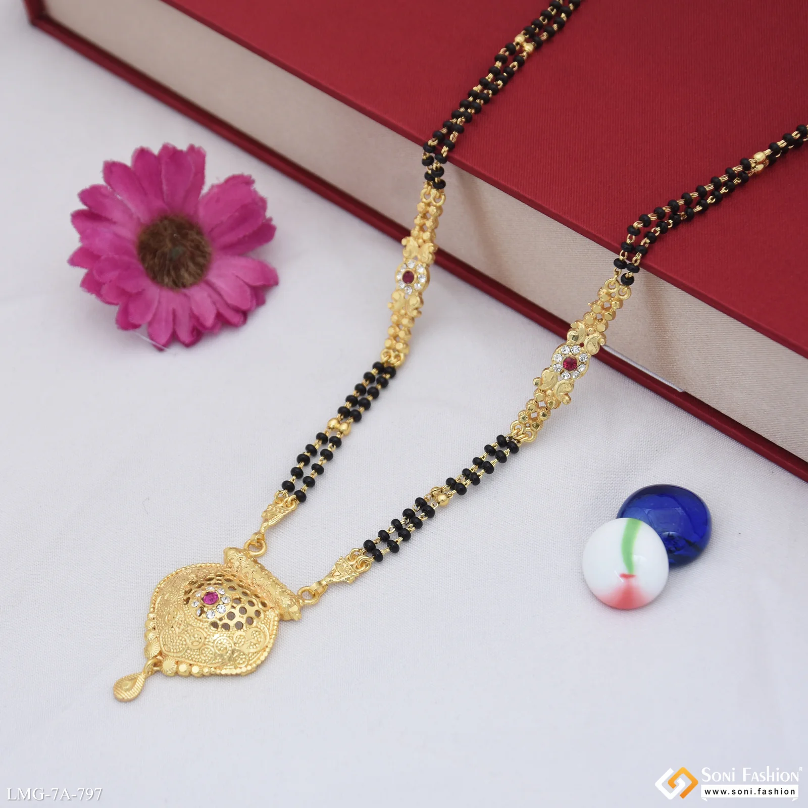 Exclusive Design Gold Plated Mangalsutra for Women - Style A797 - Image 5