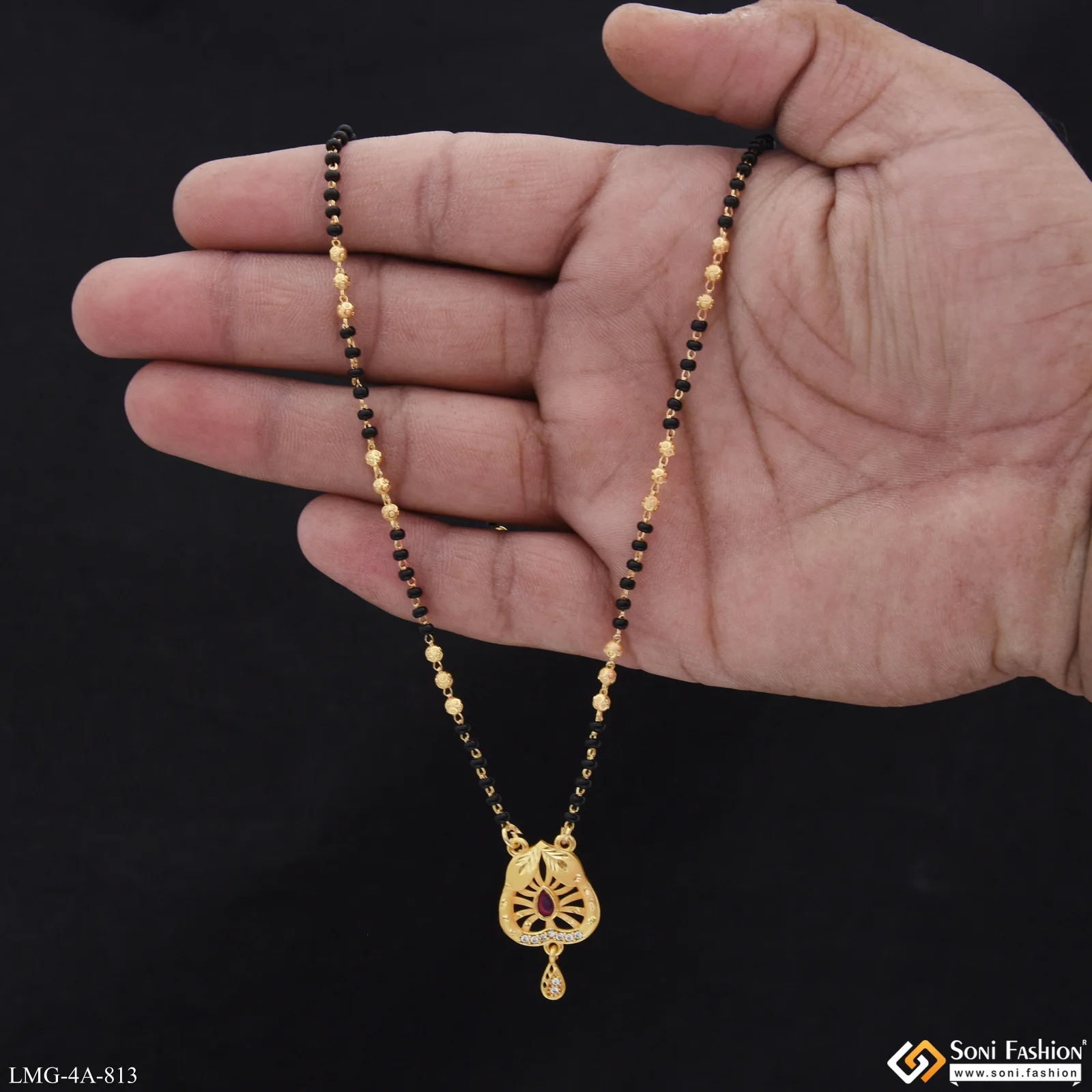 Exclusive Design Gold Plated Mangalsutra for Women - Style A813 - Image 2