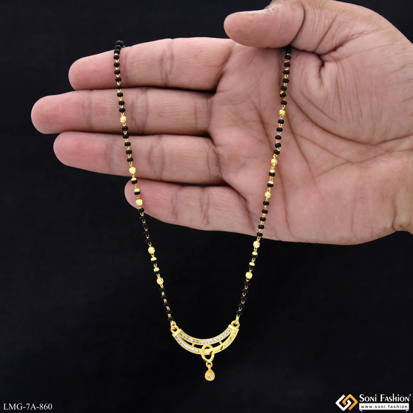 Exclusive Design Gold Plated Mangalsutra for Women - Style A860 - Image 2
