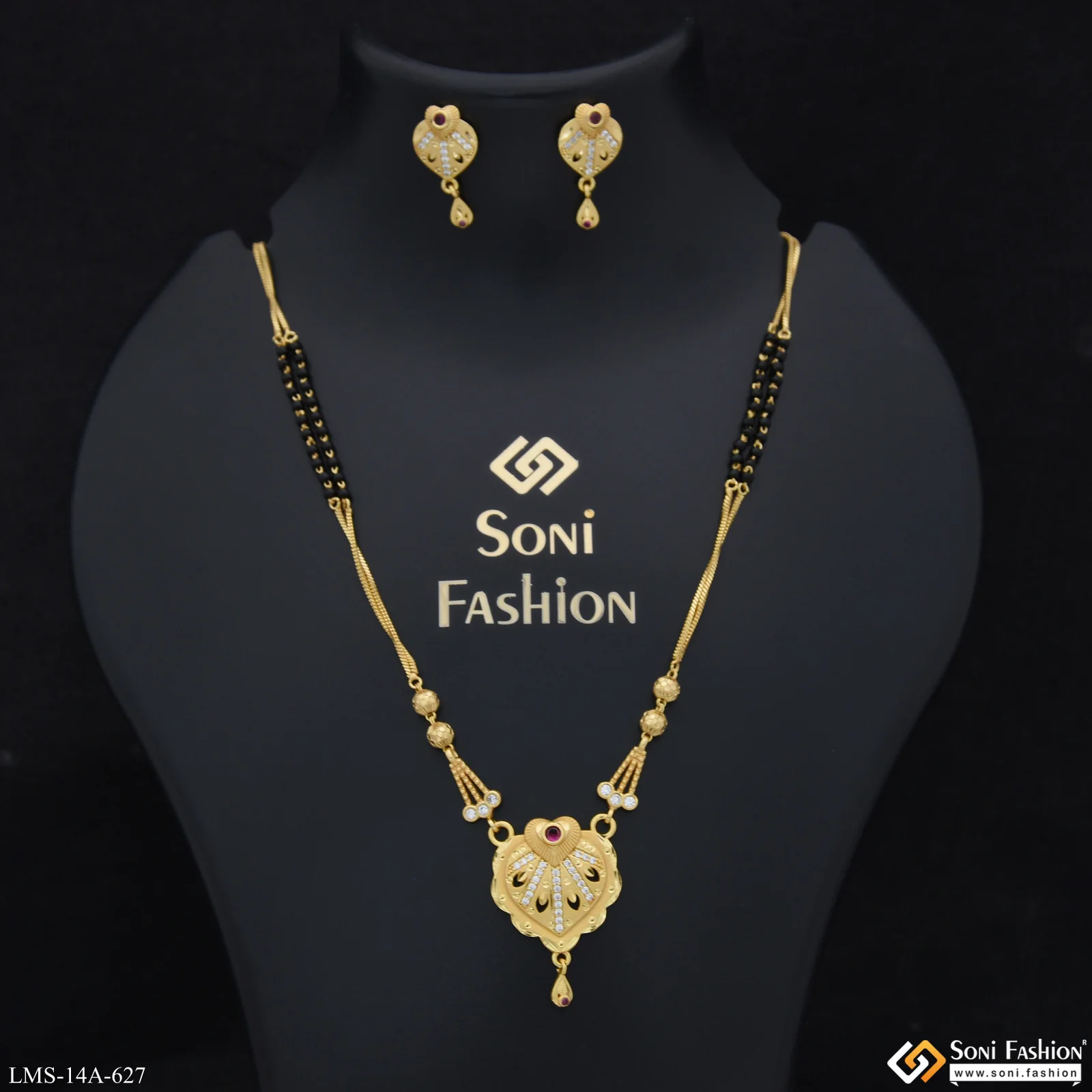 Exclusive Design Gold Plated Mangalsutra Set for Women - Style A627