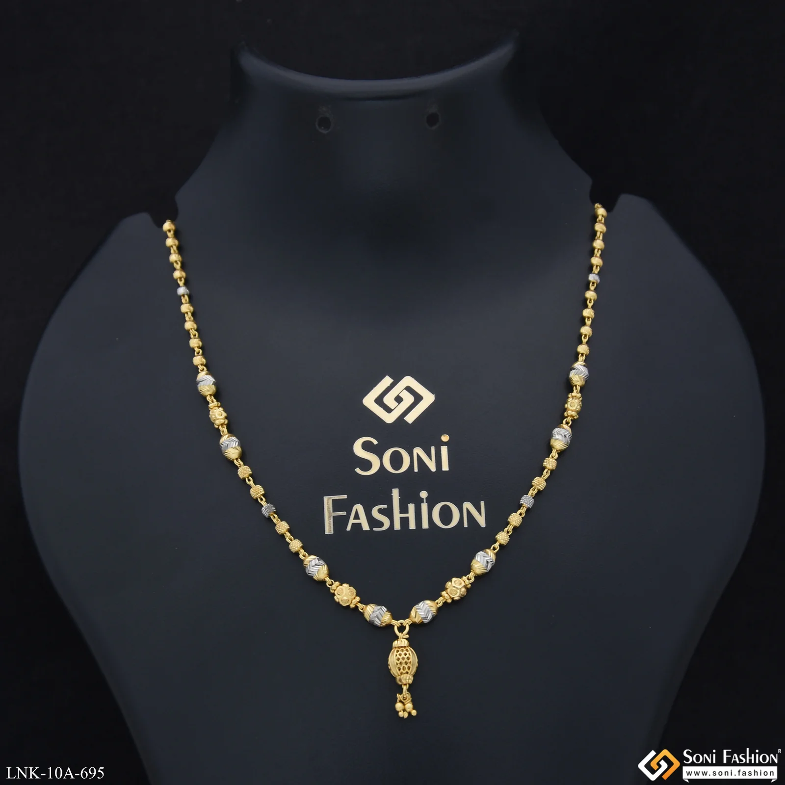 Exclusive Design Gold Plated Necklace for Ladies - Style A695