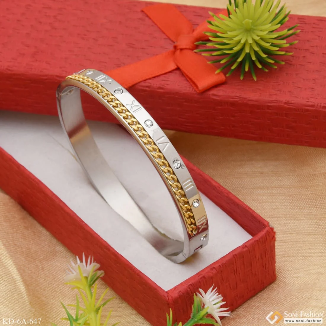 Expensive-Looking Design High-Quality Silver Color Kada for Men - Style A647 - Image 6
