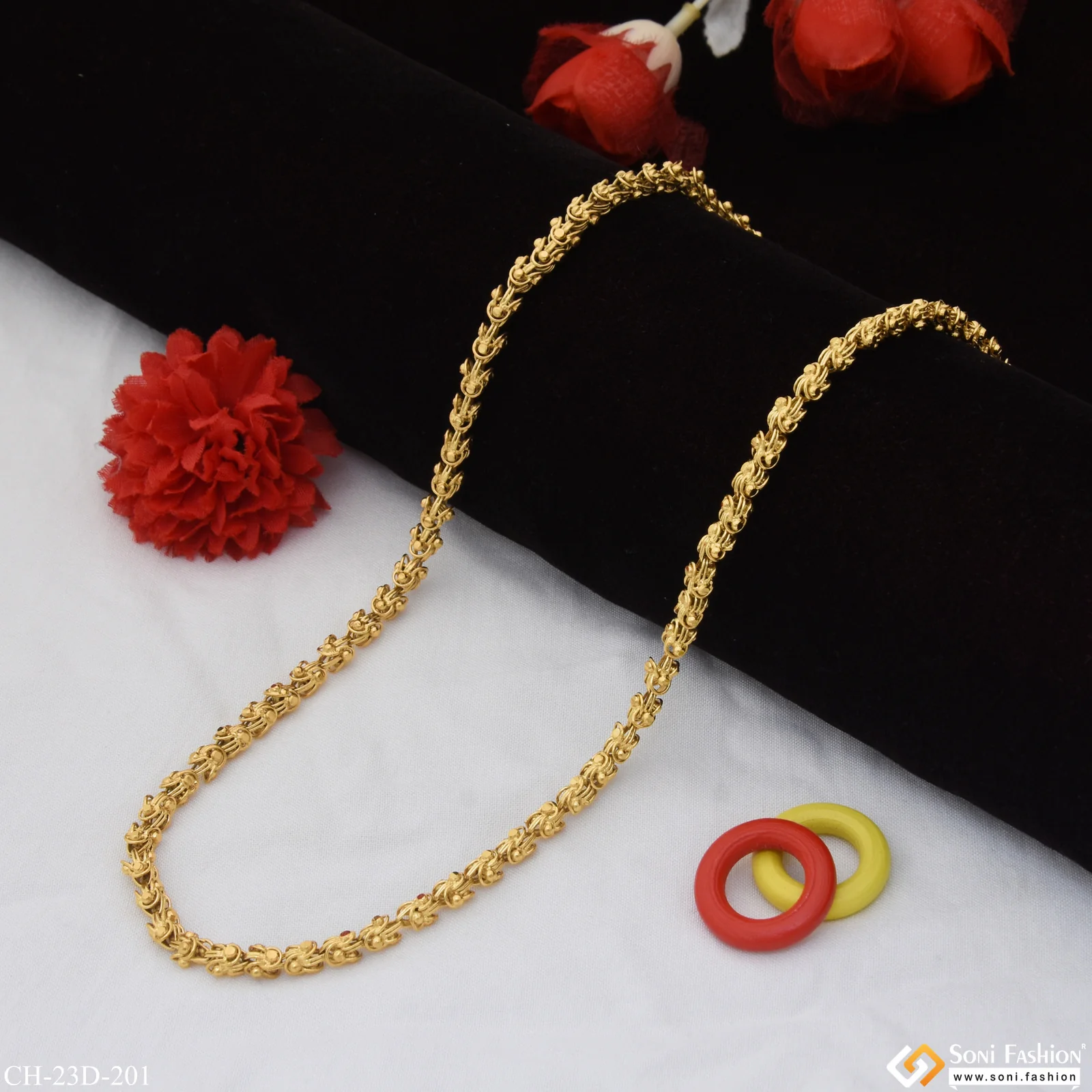 Exquisite Design 18k Gold Plated Chain for Men - Style D201 - Image 5