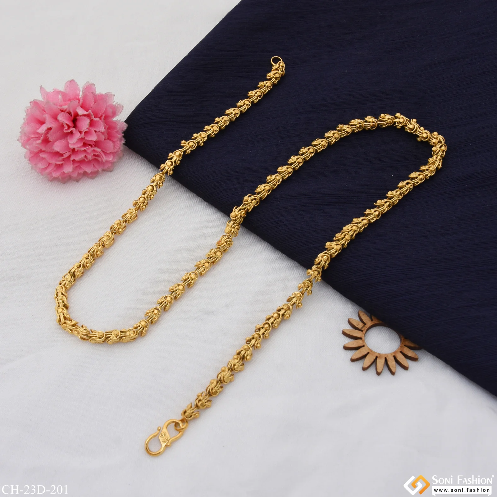 Exquisite Design 18k Gold Plated Chain for Men - Style D201 - Image 6
