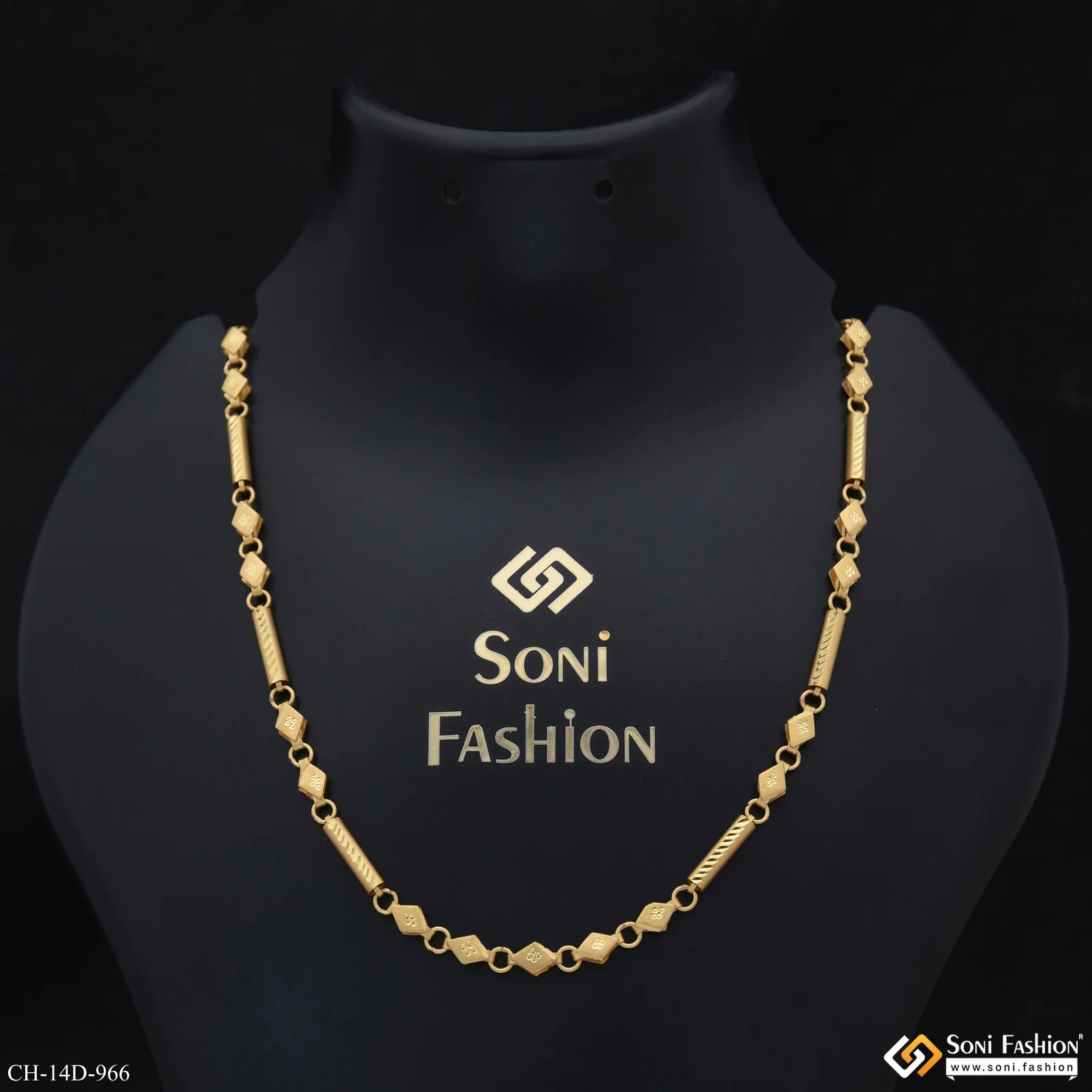 Extraordinary Design Gold Plated Pipe Chain for Men - Style D966 - Image 2
