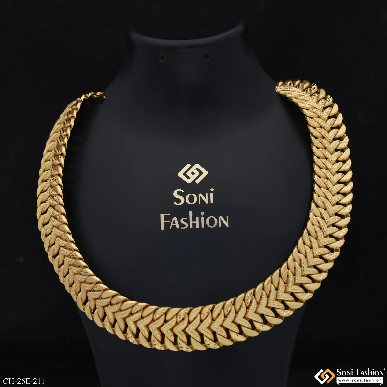 Extraordinary Design Gold Plated Pokal Chain for Men - Style E211