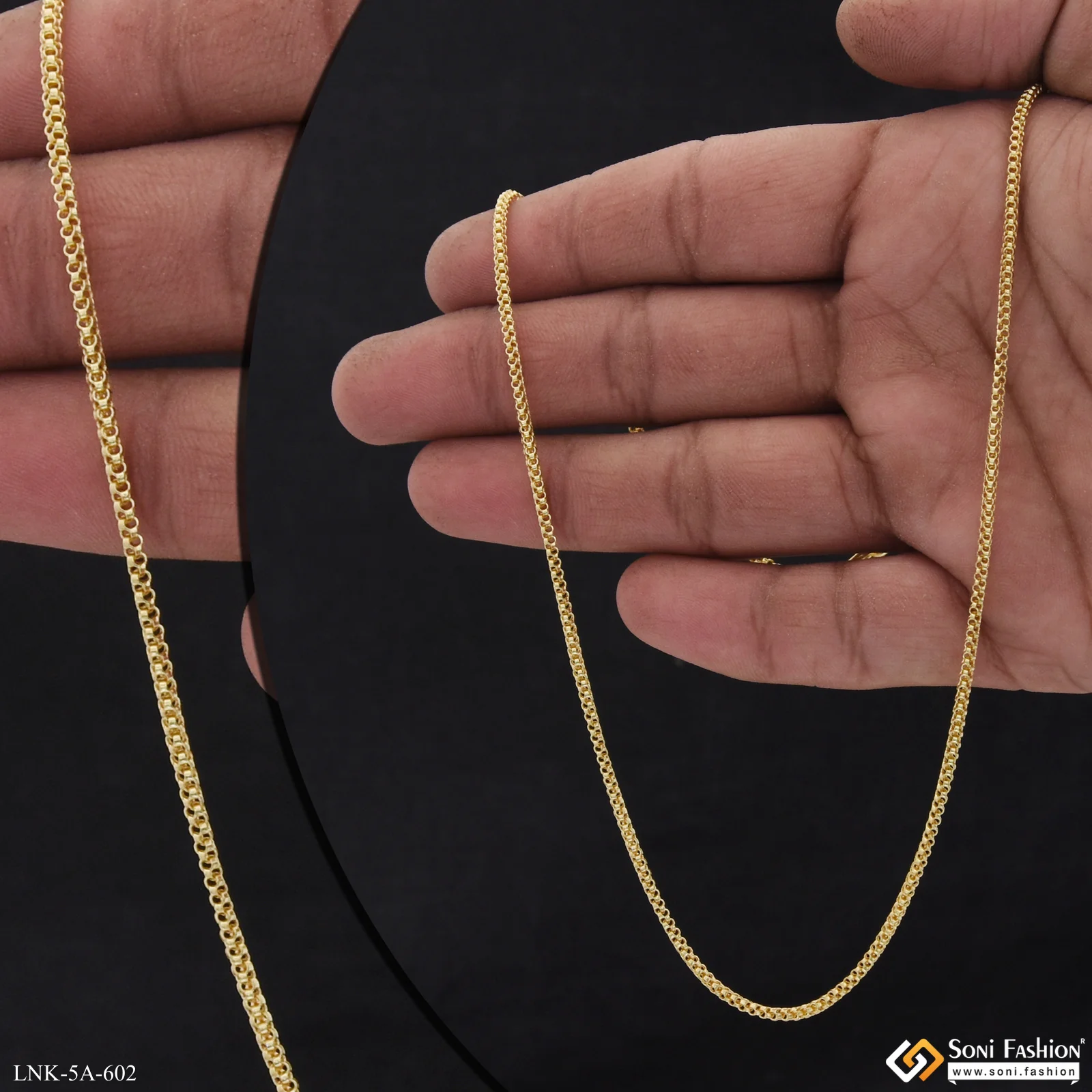 Eye-Catching Design Gold Plated Chain for Ladies - Style A602 - Image 3