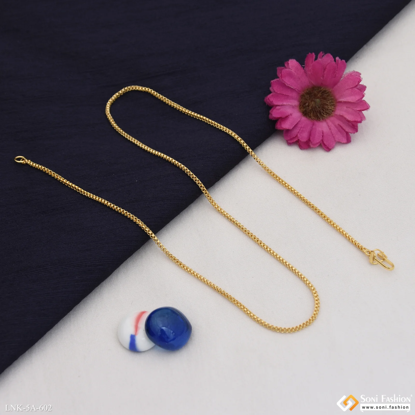 Eye-Catching Design Gold Plated Chain for Ladies - Style A602 - Image 5