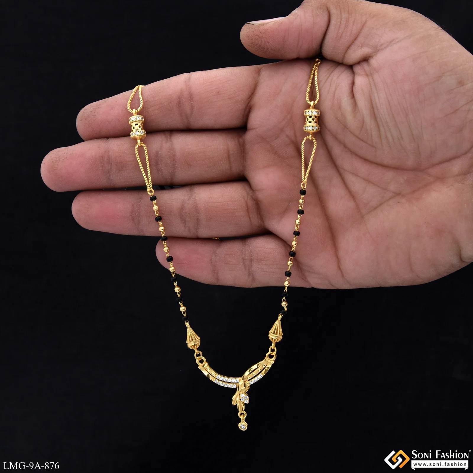 Eye-Catching Design Gold Plated Mangalsutra for Women - Style A876 - Image 2