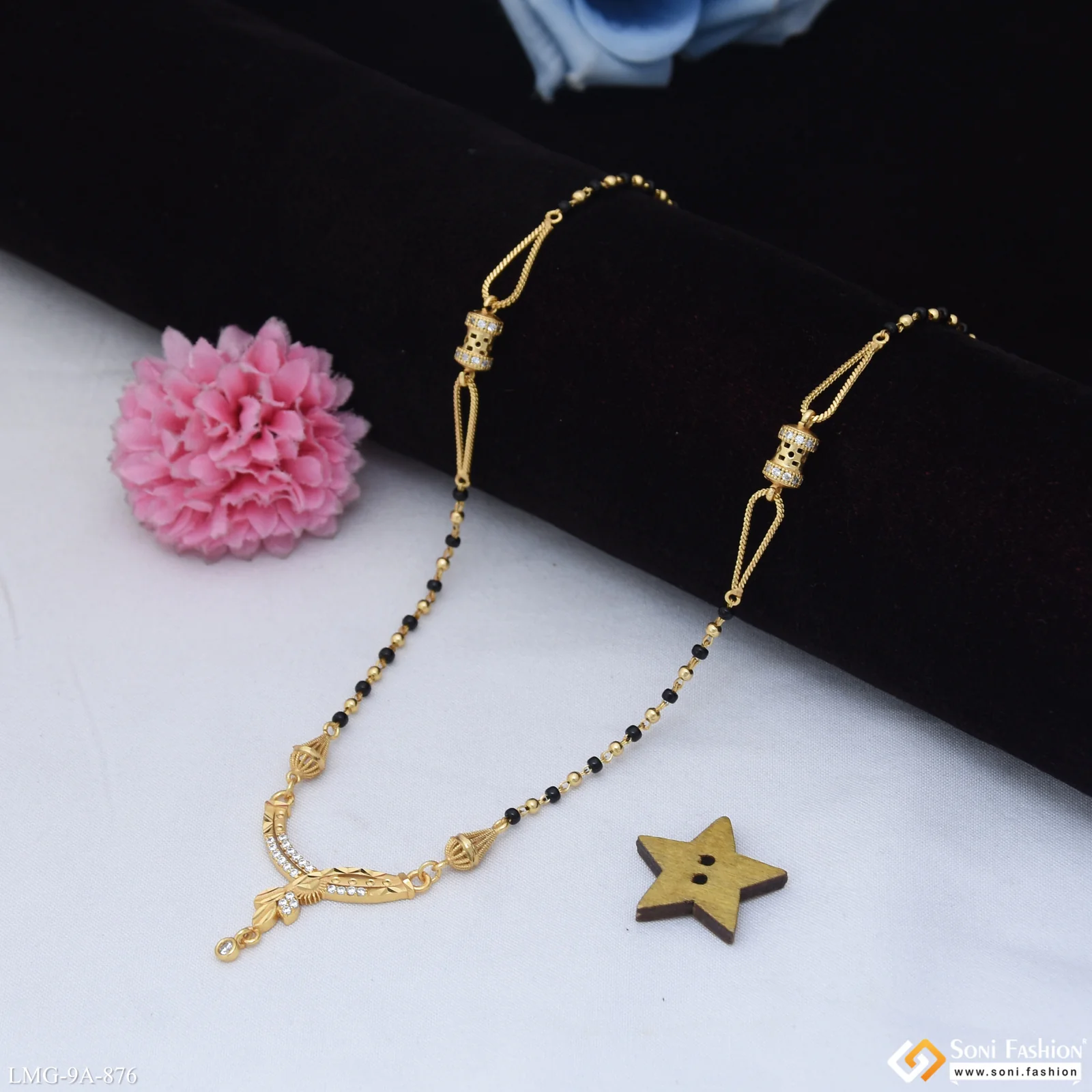 Eye-Catching Design Gold Plated Mangalsutra for Women - Style A876 - Image 3