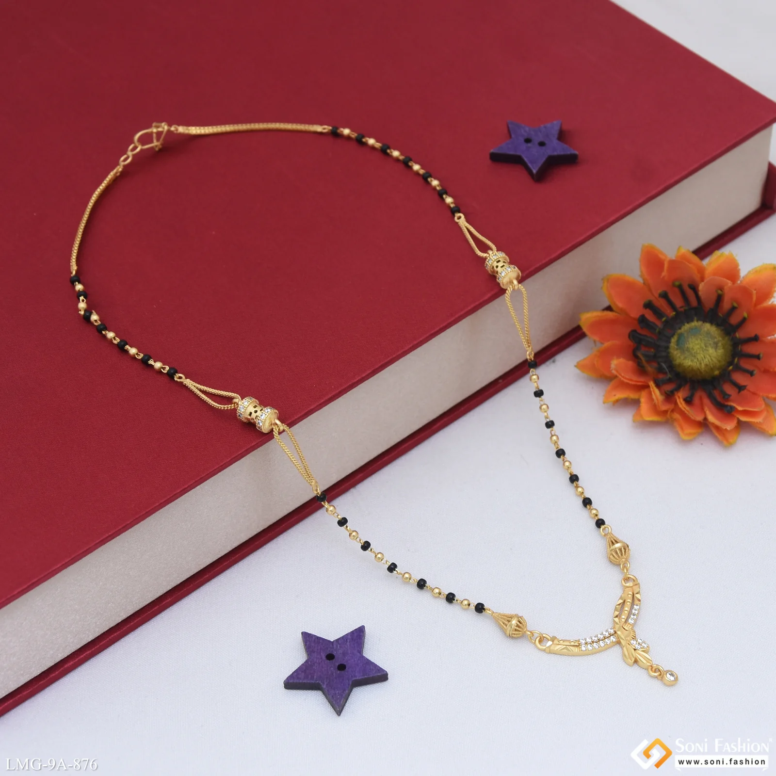 Eye-Catching Design Gold Plated Mangalsutra for Women - Style A876 - Image 4